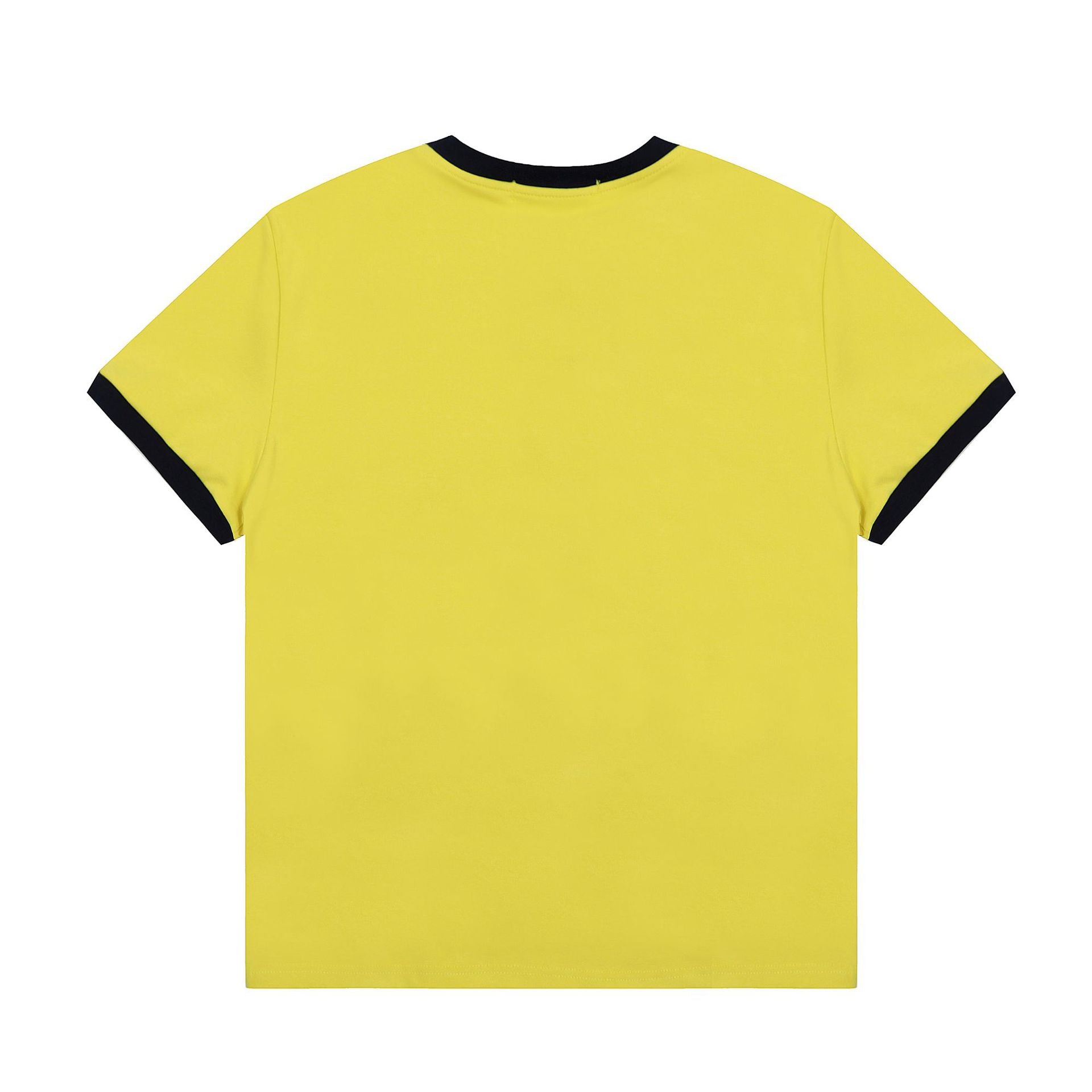 Mershier Smiley Collage Graphic T-Shirt – White / Yellow