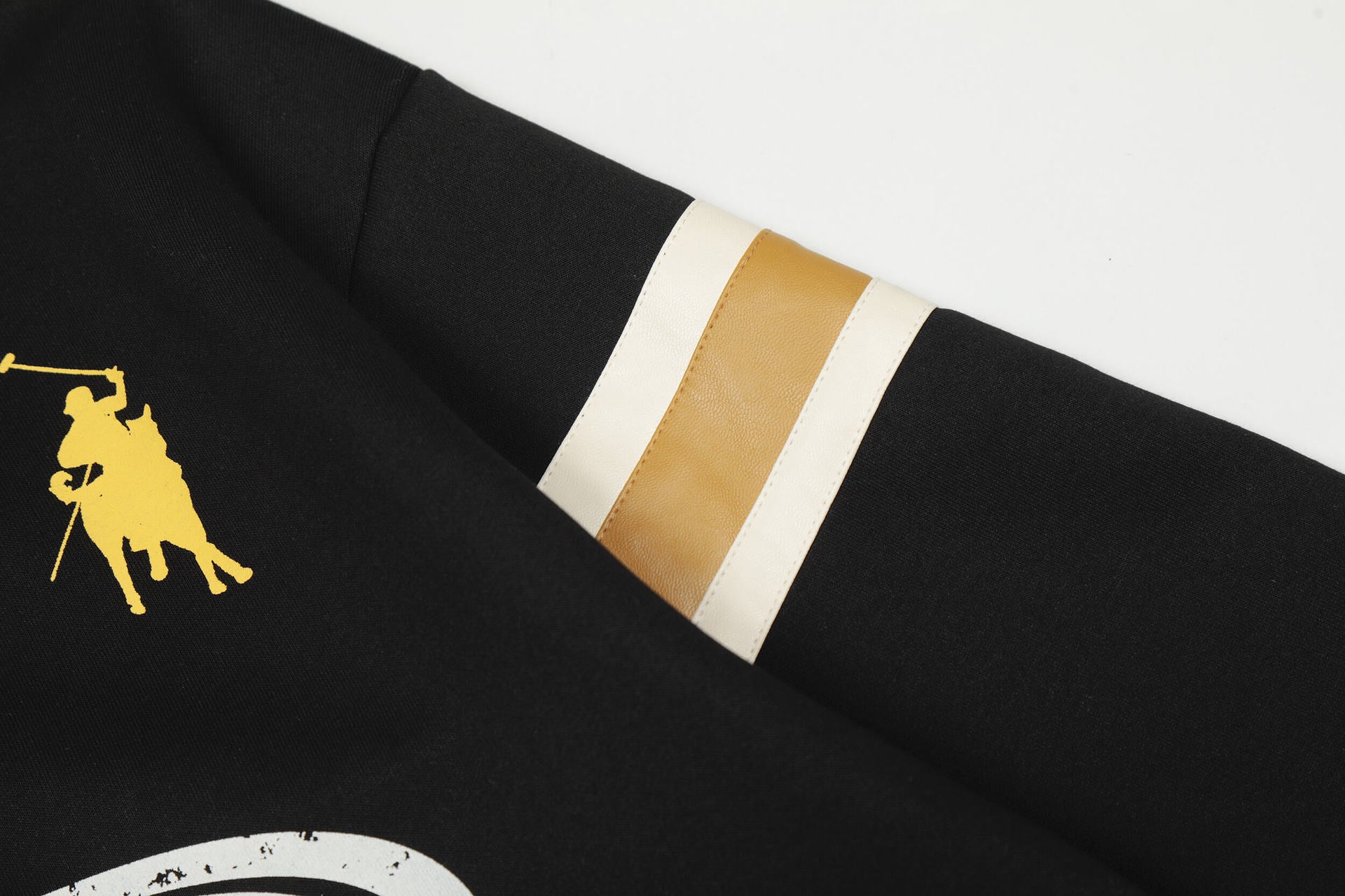Mershier Varsity Star Graphic Long Sleeve Jersey – Black / Yellow Accents