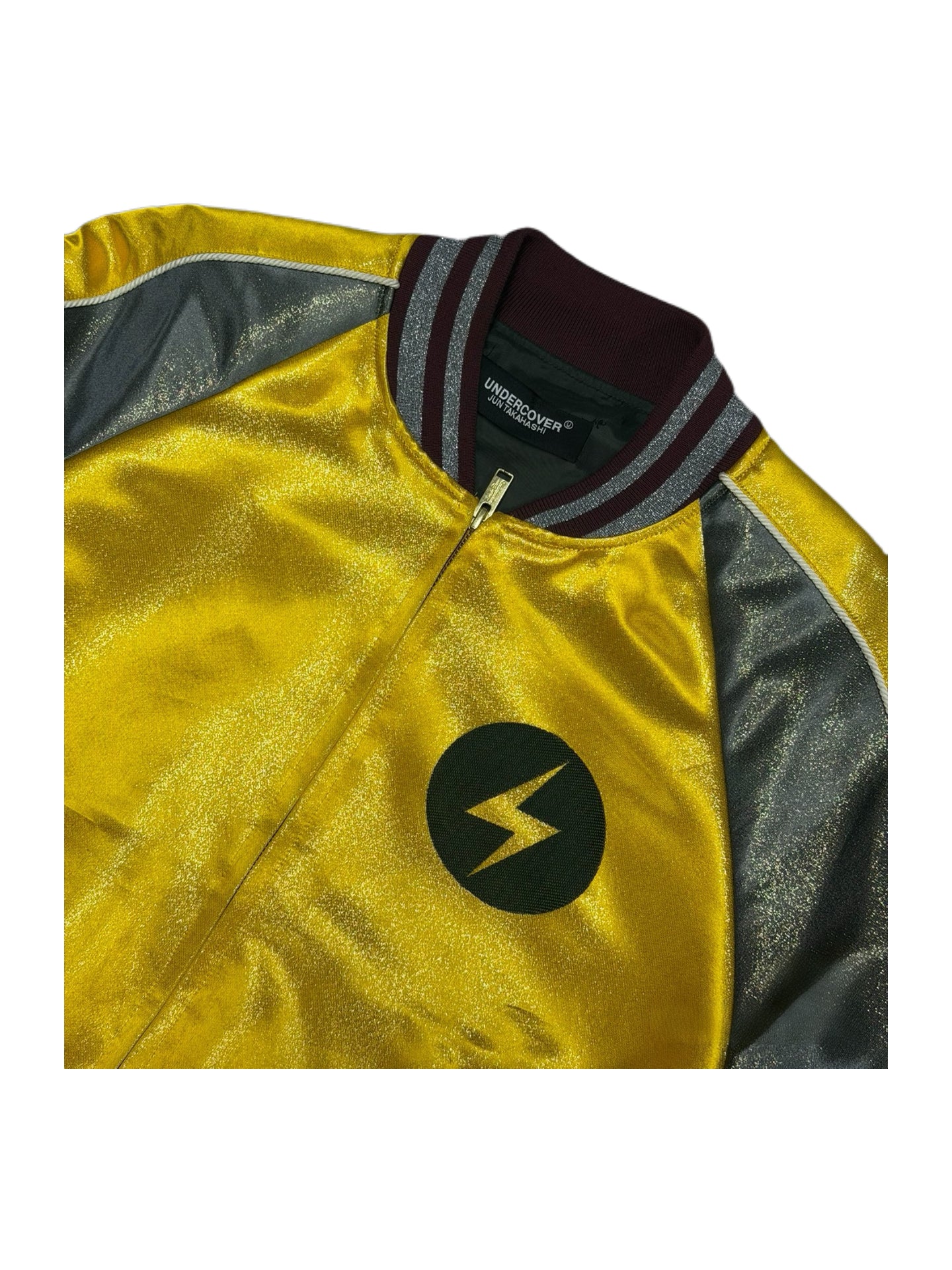 Undercover Jun Takahashi FW15 David Bowie “Ziggy Stardust” Lightning Satin Bomber Jacket