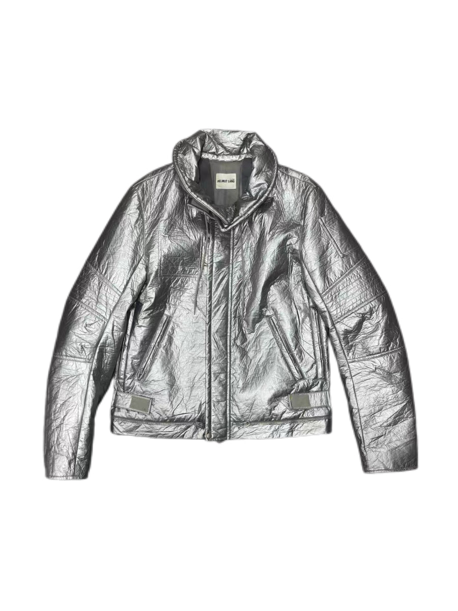 Helmut Lang Astro Metallic Silver Space Jacket – Futuristic Archive Technical Outerwear