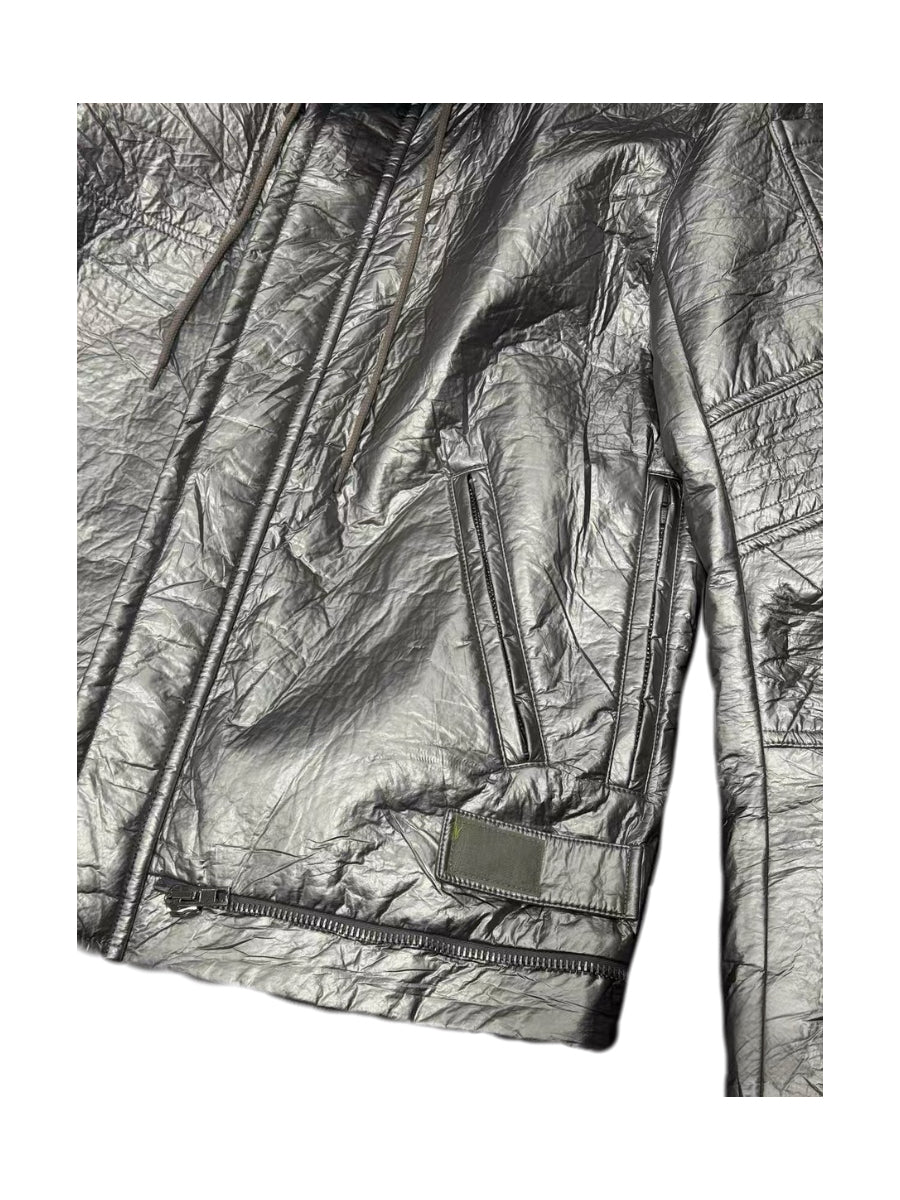 Helmut Lang Astro Metallic Silver Space Jacket – Futuristic Archive Technical Outerwear