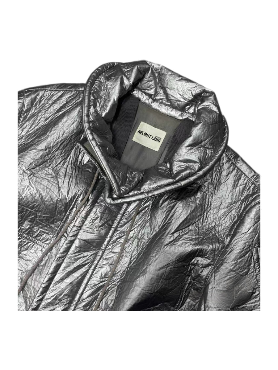 Helmut Lang Astro Metallic Silver Space Jacket – Futuristic Archive Technical Outerwear