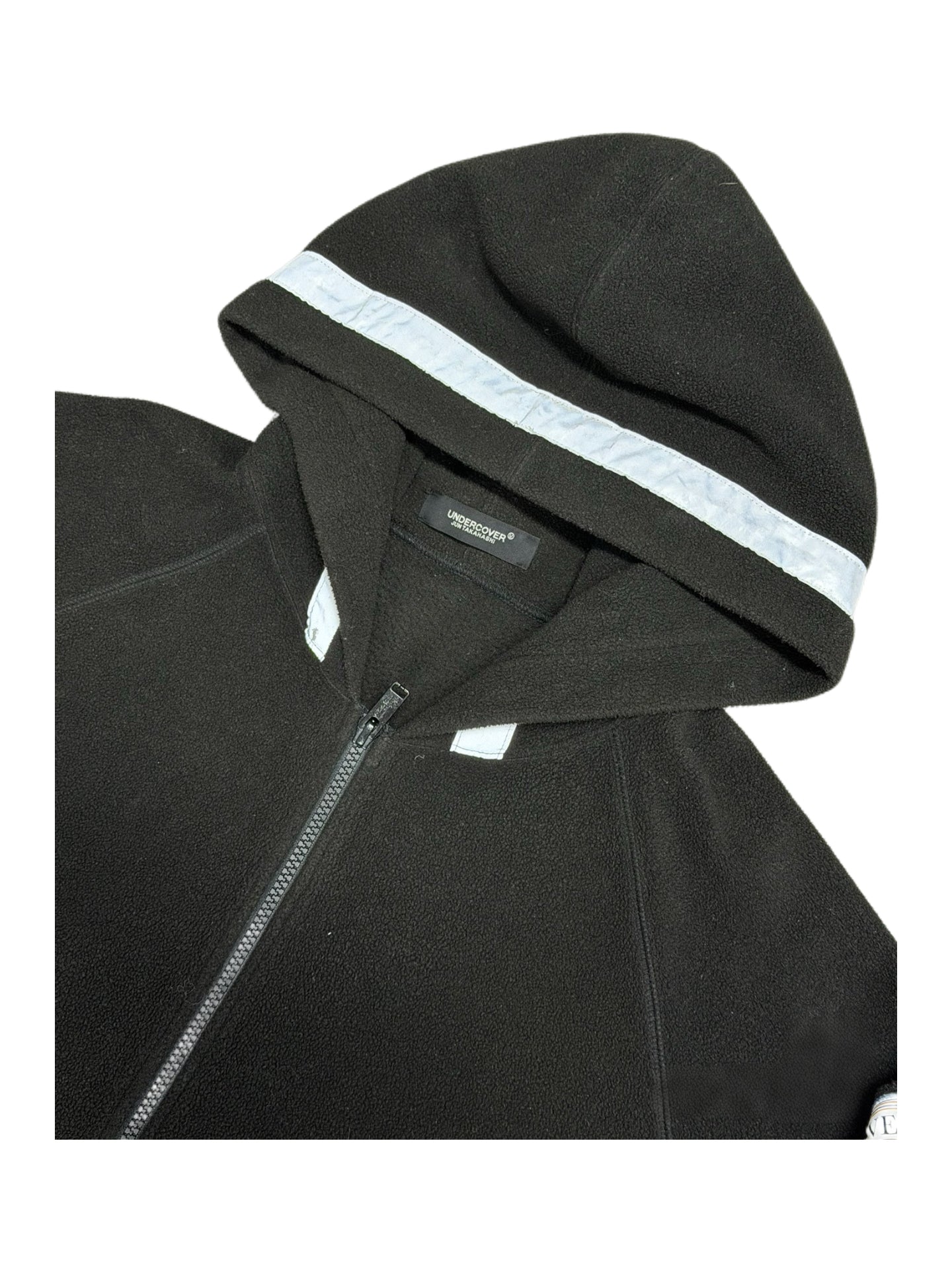 Undercover FW2001 “Space Odyssey” Fleece Hoodie Jacket – Archive Astronaut Patch Technical Outerwear