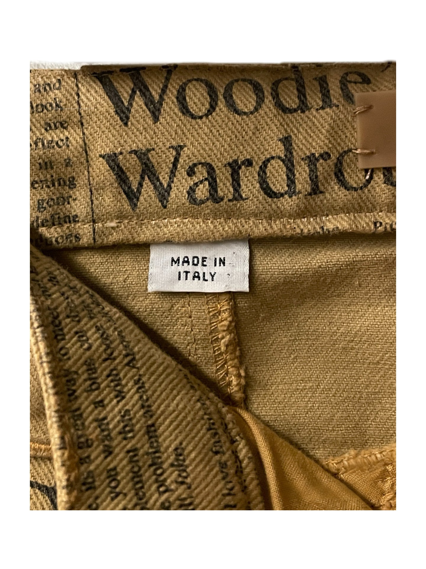 John Galliano 2005FW Newspaper Print Pants Cotton Archive Rare Runway Style Piece
