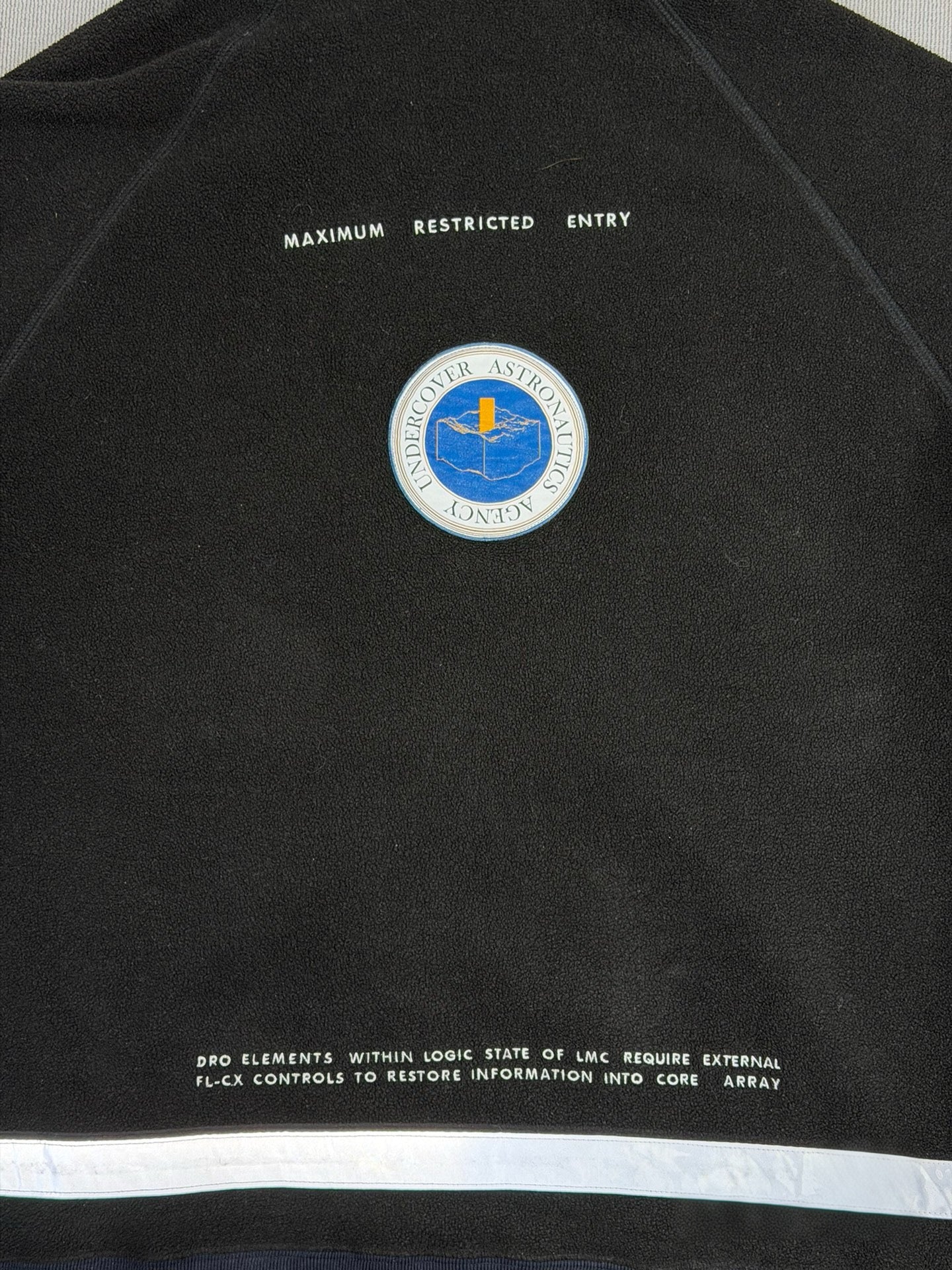 Undercover FW2001 “Space Odyssey” Fleece Hoodie Jacket – Archive Astronaut Patch Technical Outerwear