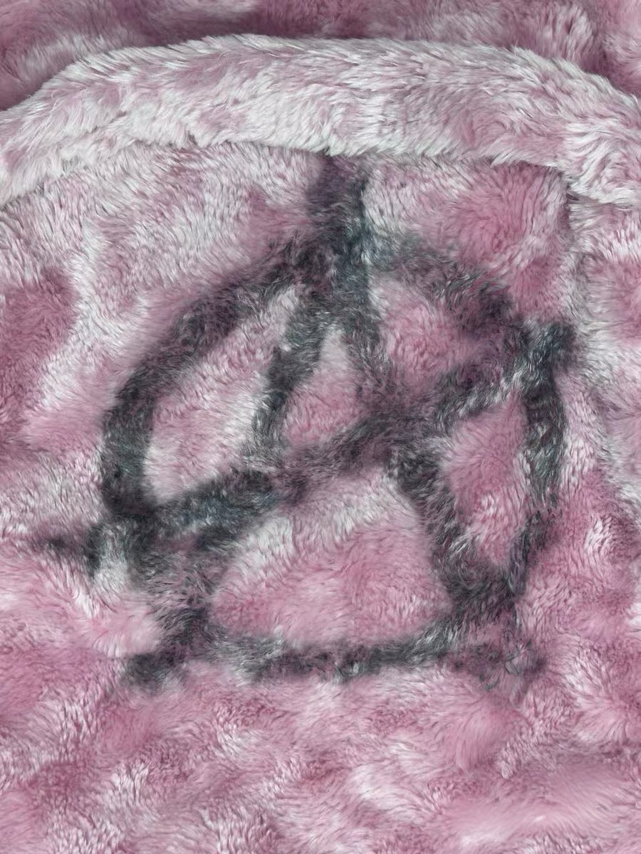 Vetements FW2019 Pink Faux Fur Robe Coat – Oversized Luxury Bathrobe Style Runway Outerwear