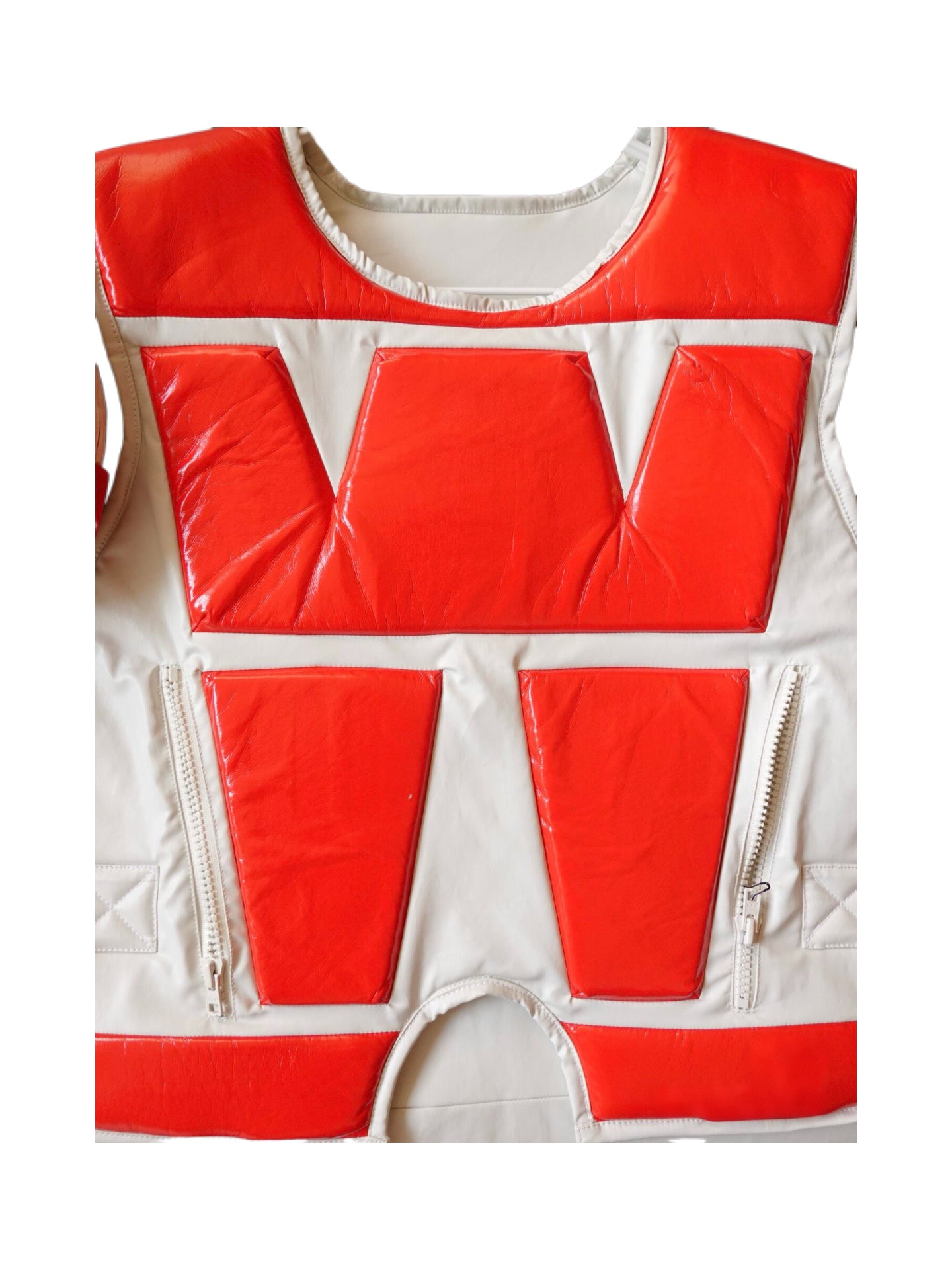 Walter Van Beirendonck 2024SS “Dawleetoo” Crash Vest Padded Armor Vest Runway Opening Look Rare Piece