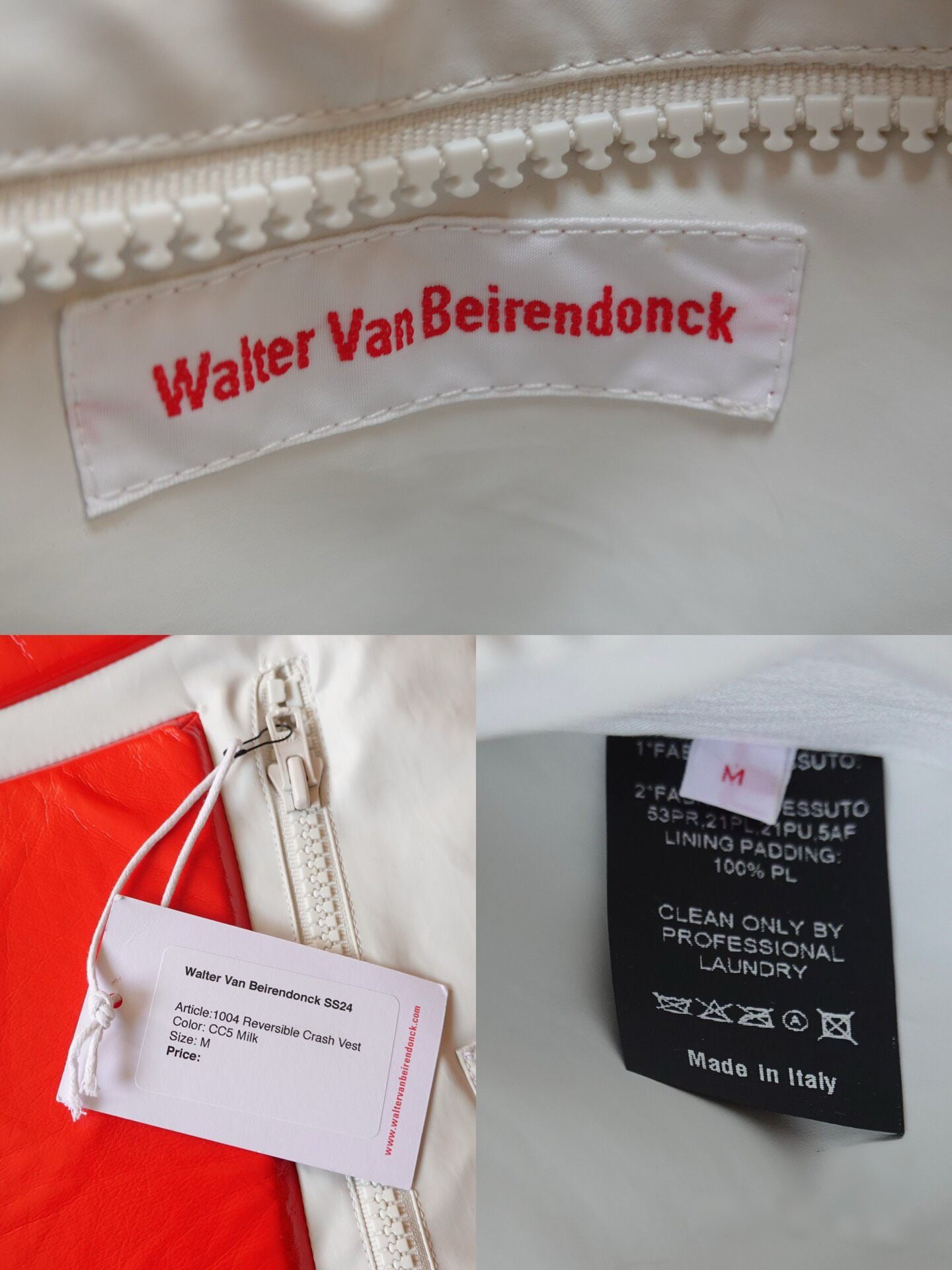 Walter Van Beirendonck 2024SS “Dawleetoo” Crash Vest Padded Armor Vest Runway Opening Look Rare Piece