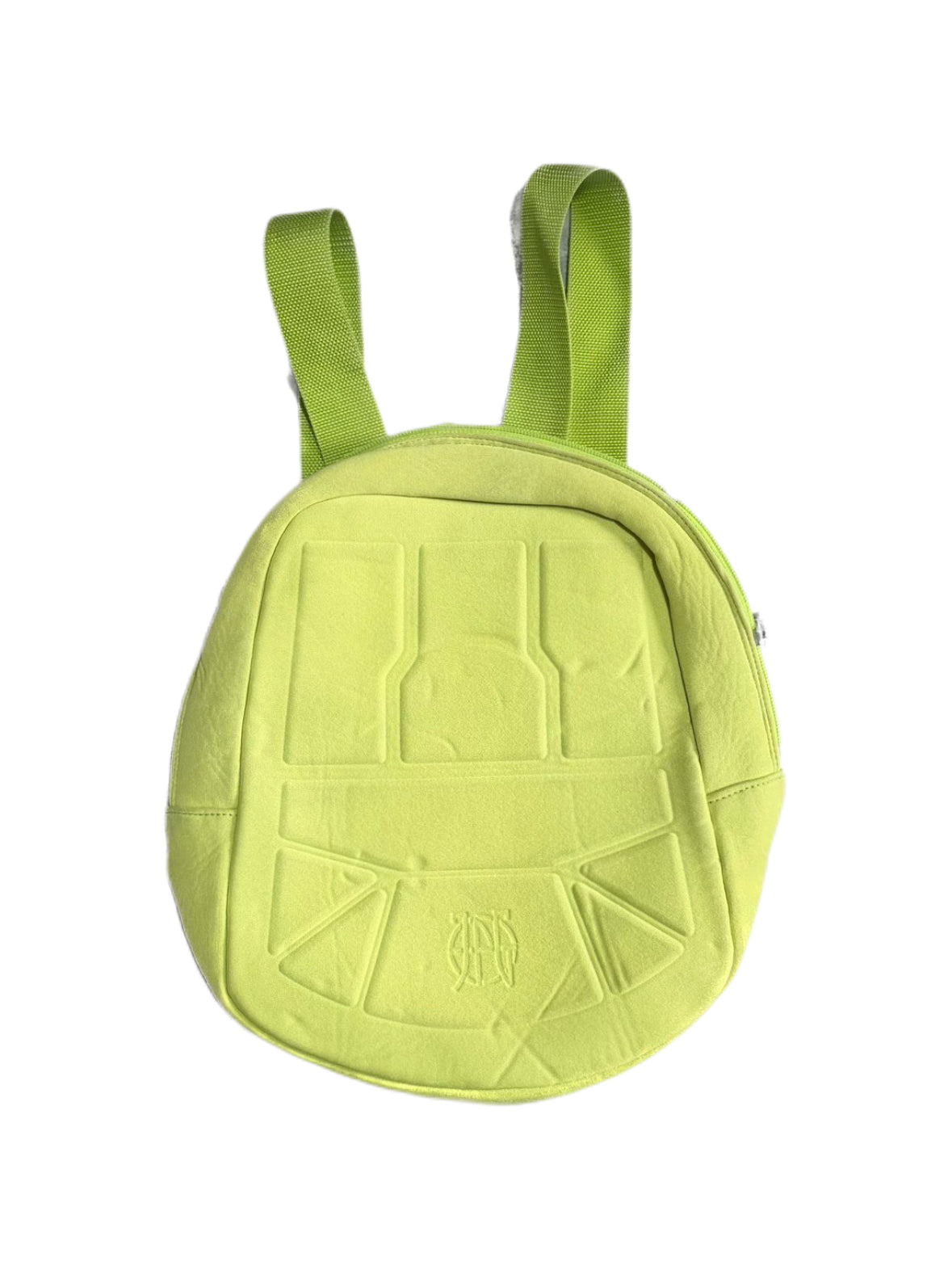 Jean Paul Gaultier Neon Green Embossed Backpack JPG Logo Futuristic Archive Bag
