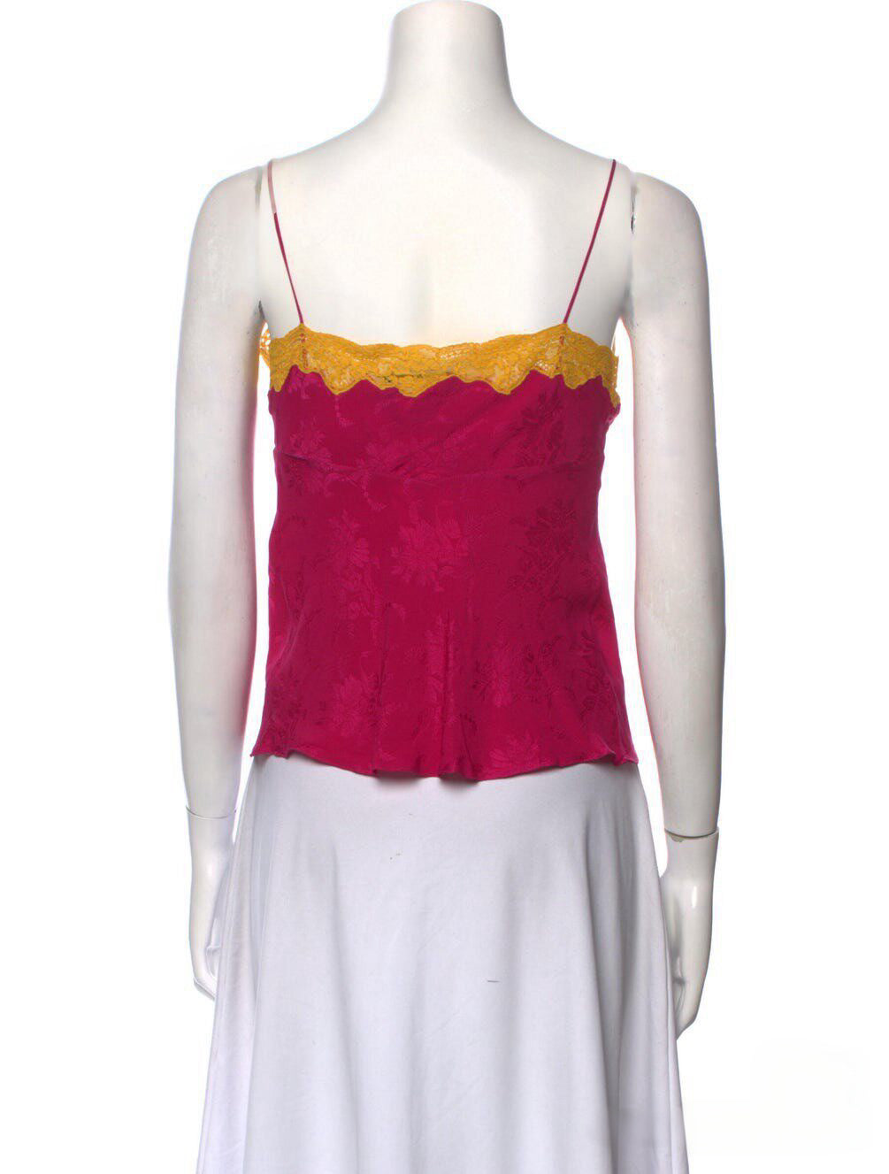 Christian Dior Galliano 1998 Runway Silk Lace Camisole Top Floral Jacquard Archive Piece