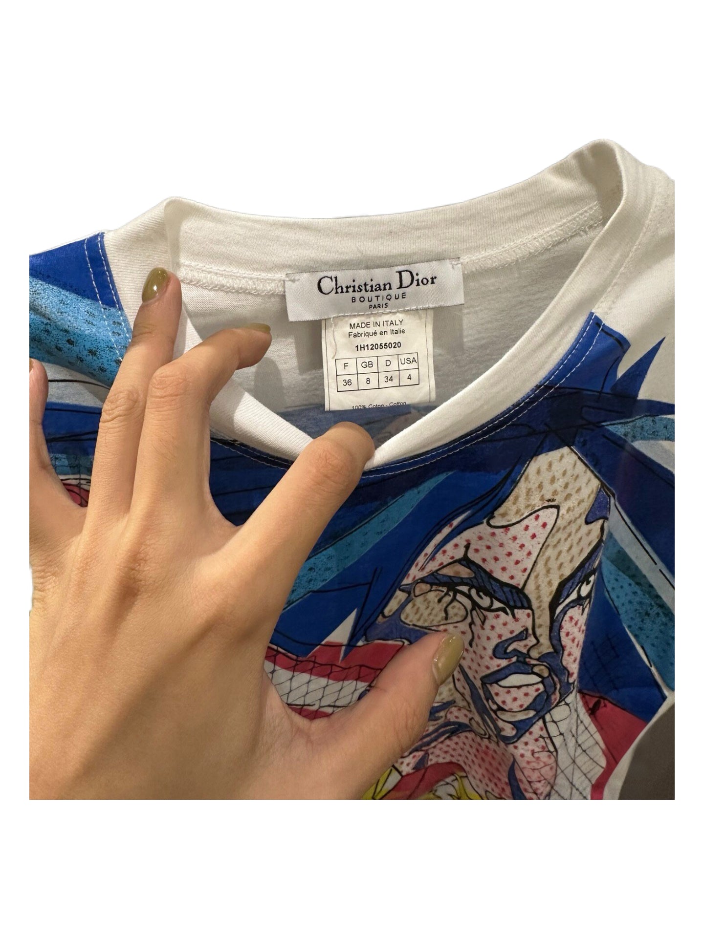 Christian Dior Galliano 2001 Runway Comic Print T-Shirt Pop Art Graphic Archive Rare Piece