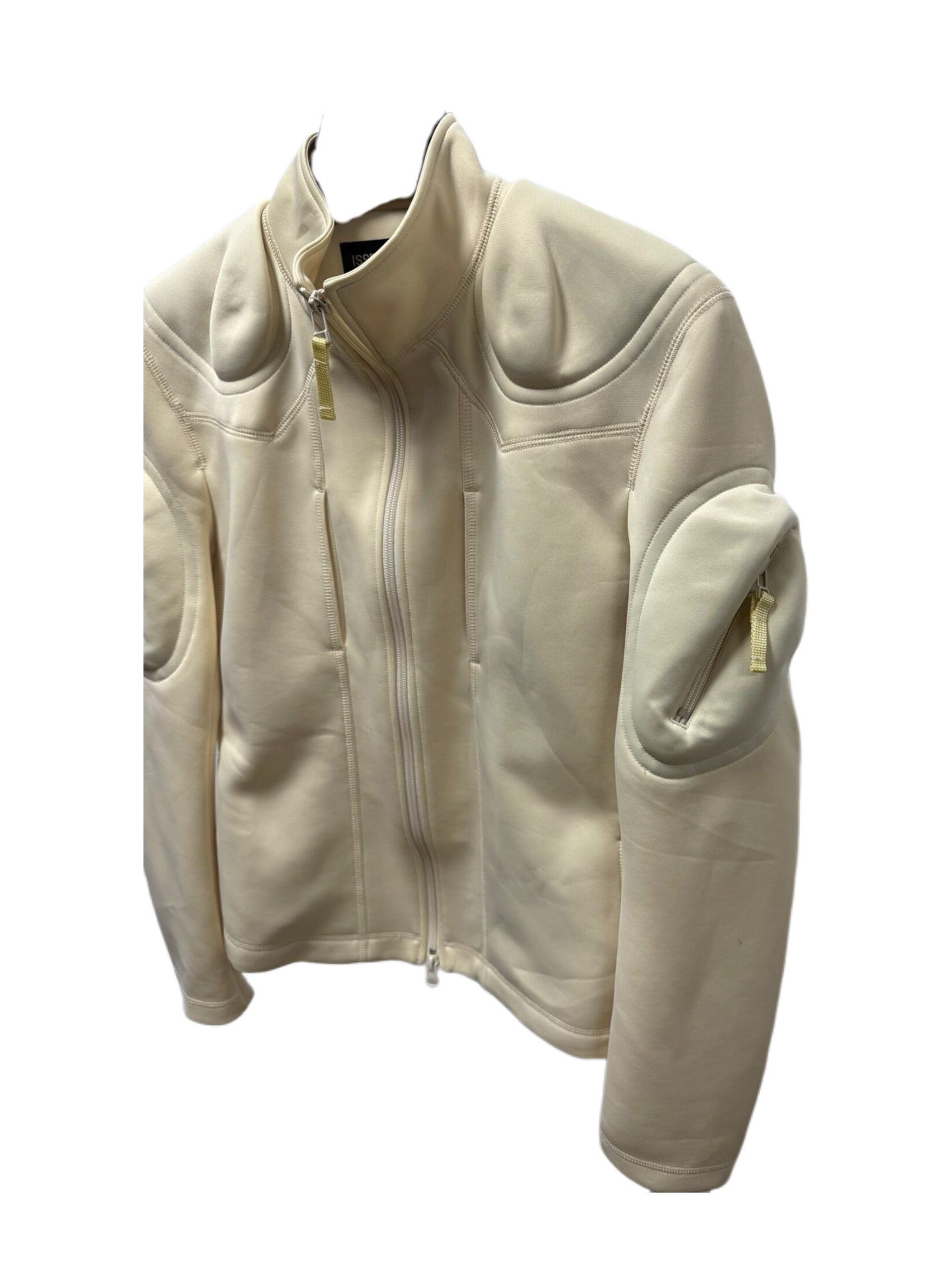 Issey Miyake Archive Futuristic Sculptural Jacket Technical Panel Zip-Up Avant-Garde Design Rare Piece