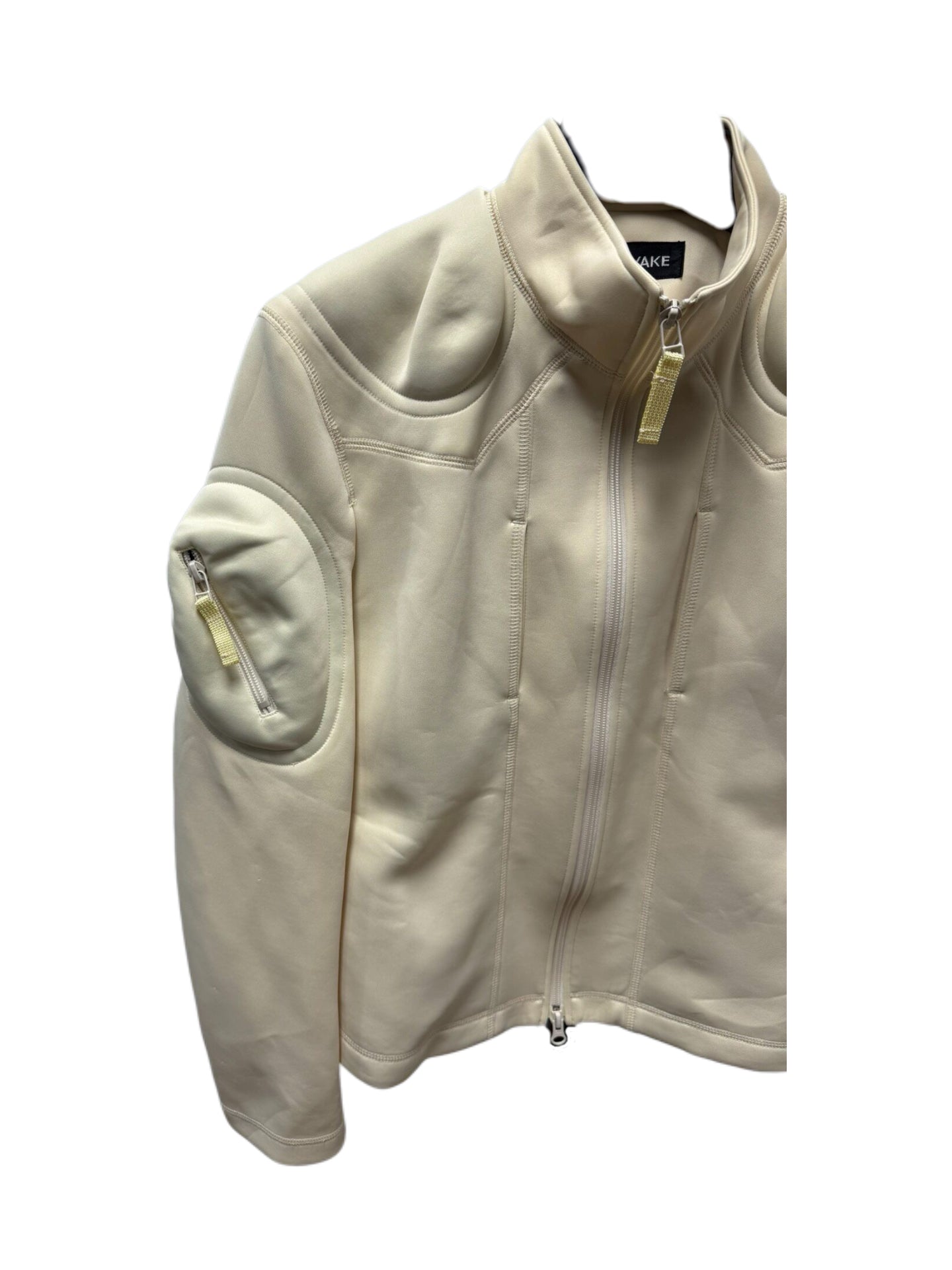 Issey Miyake Archive Futuristic Sculptural Jacket Technical Panel Zip-Up Avant-Garde Design Rare Piece