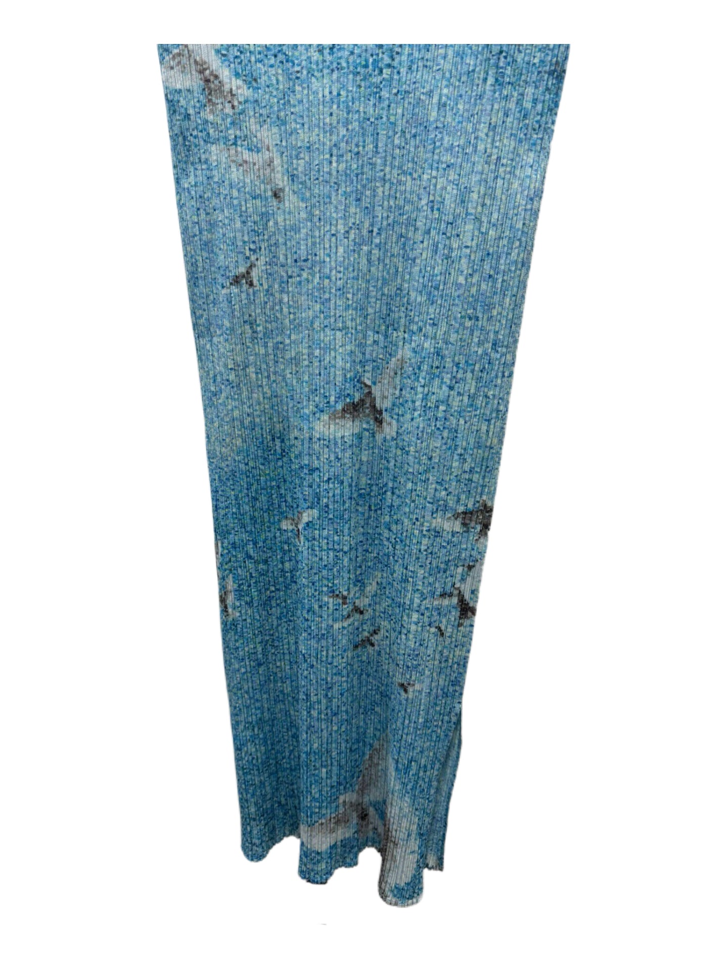 Issey Miyake Pleats Please Archive Dove Print Pleated Dress Sculptural Rare Vintage Piece