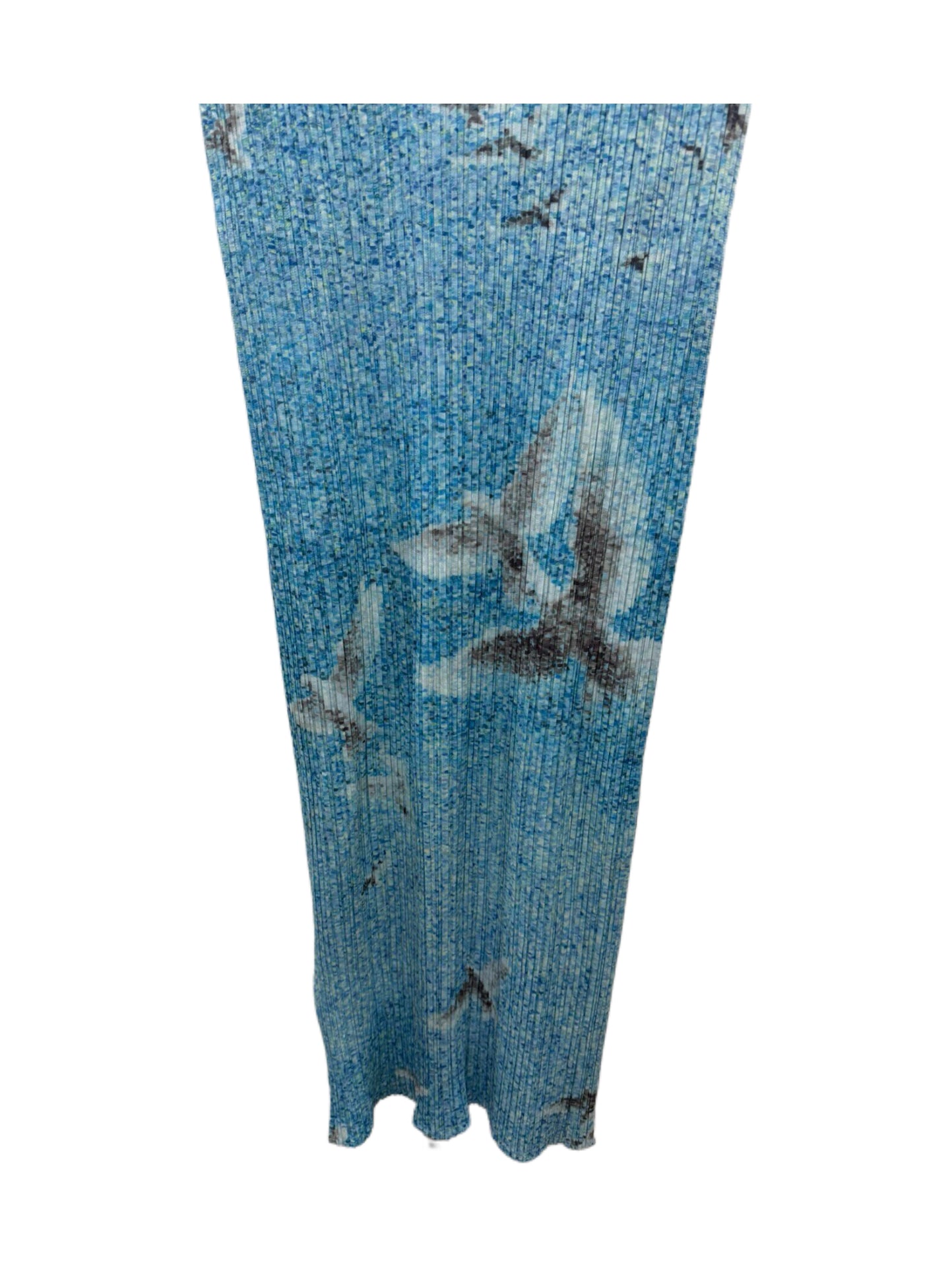 Issey Miyake Pleats Please Archive Dove Print Pleated Dress Sculptural Rare Vintage Piece