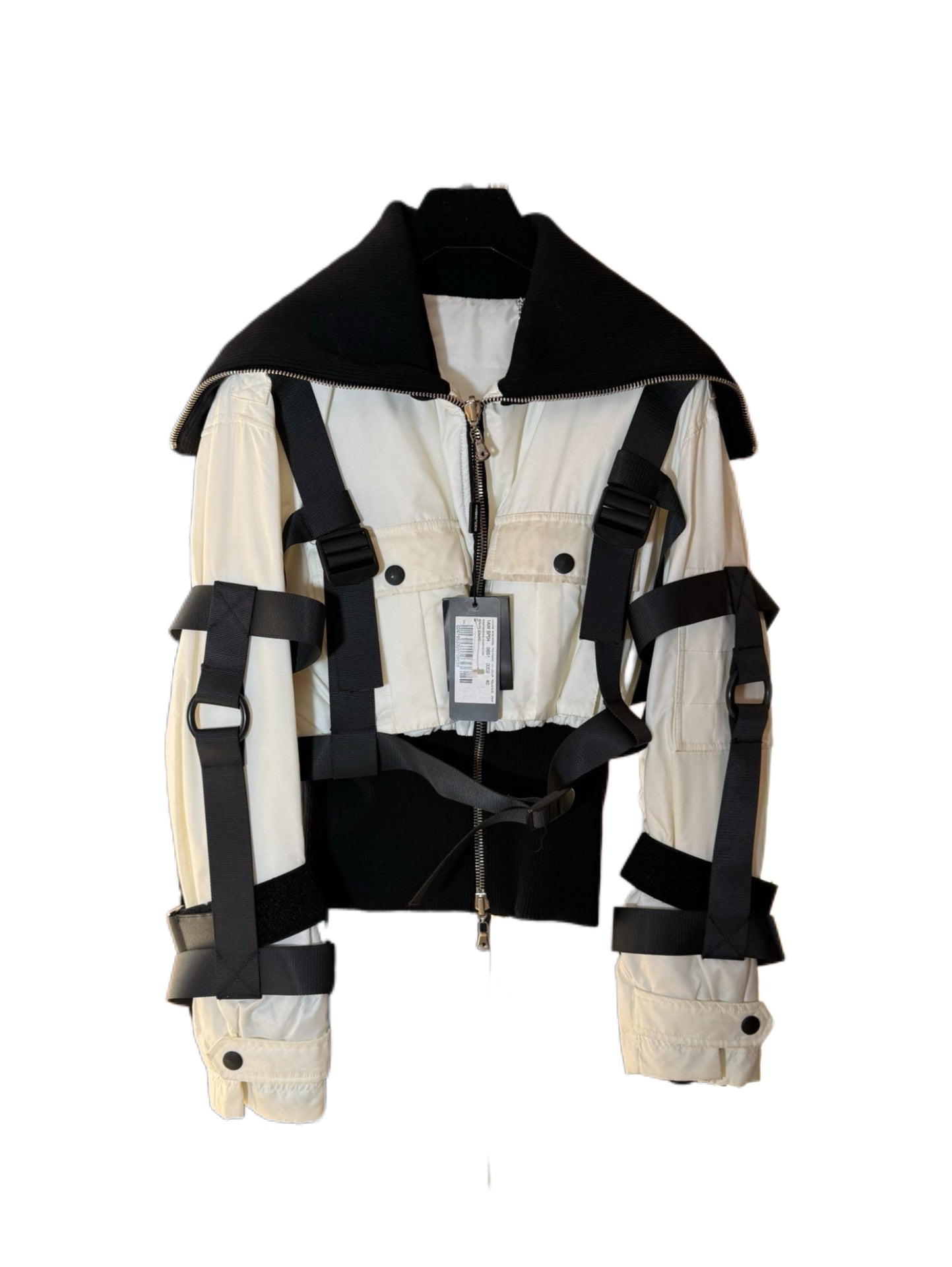 Dolce & Gabbana AW2003 Bondage Harness Parachute Jacket Rare Runway Archive Piece
