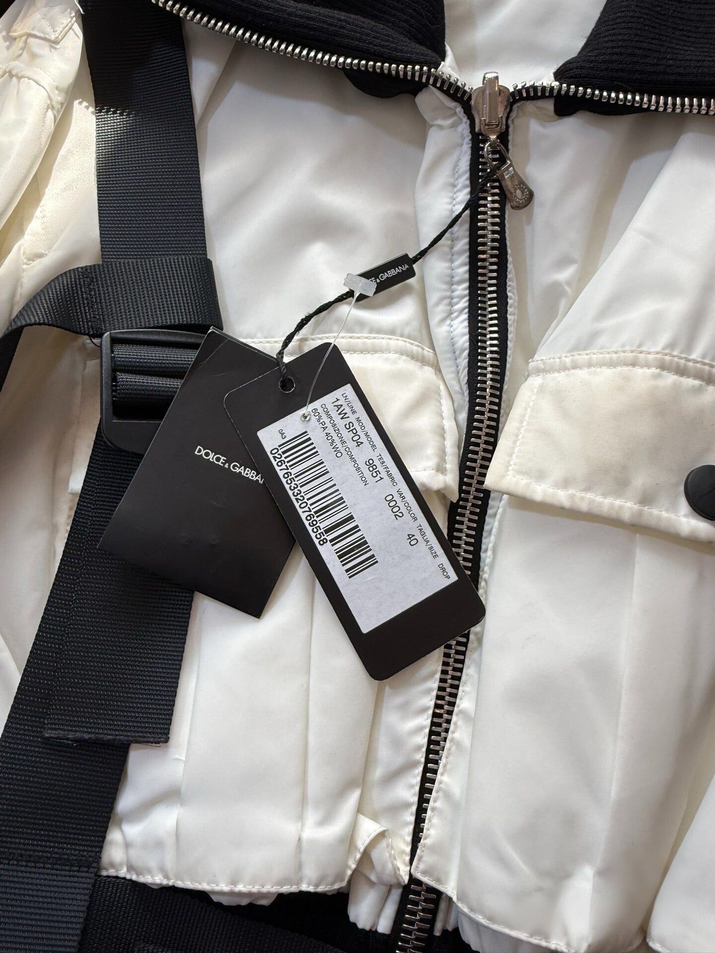 Dolce & Gabbana AW2003 Bondage Harness Parachute Jacket Rare Runway Archive Piece