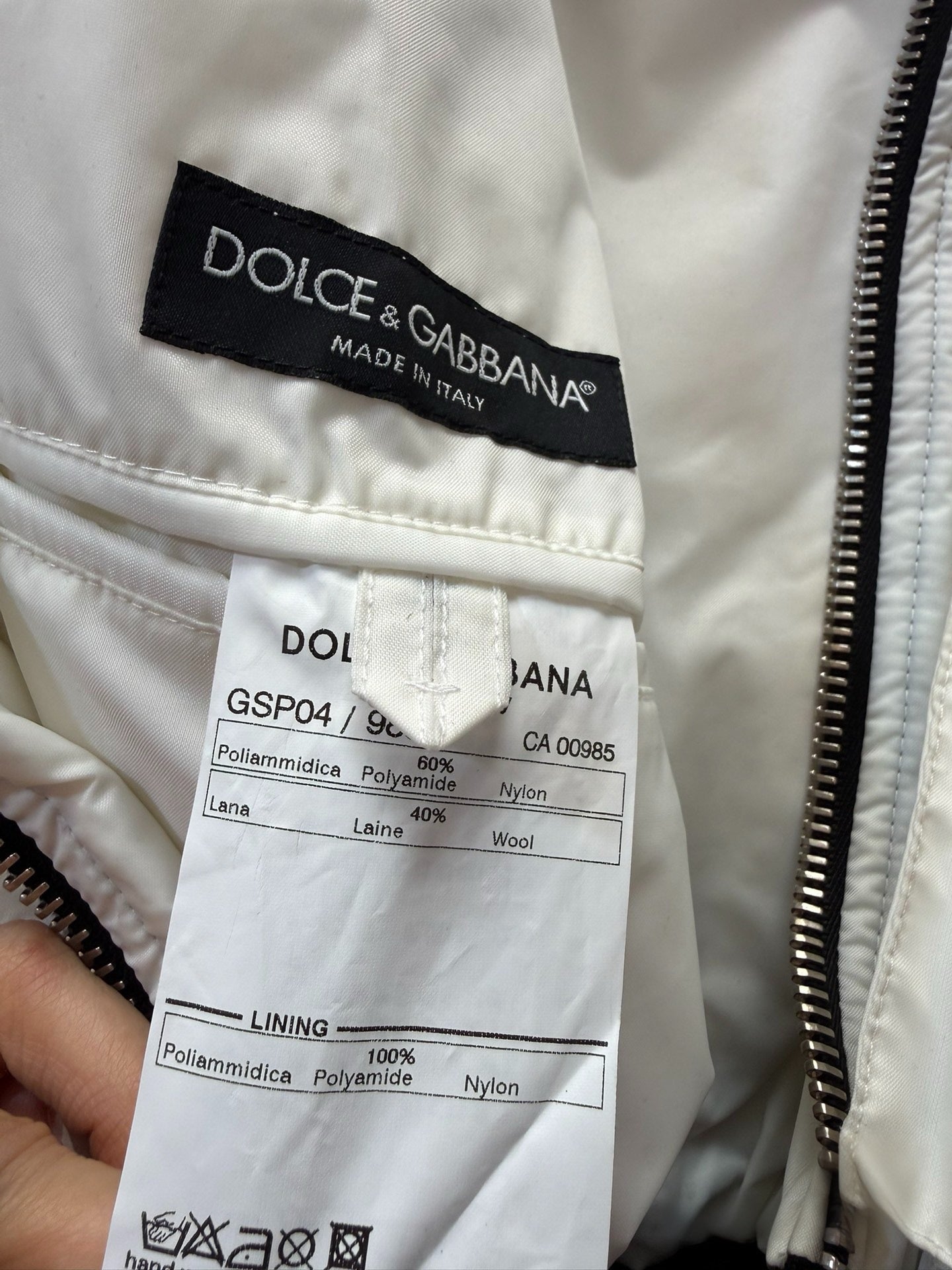 Dolce & Gabbana AW2003 Bondage Harness Parachute Jacket Rare Runway Archive Piece
