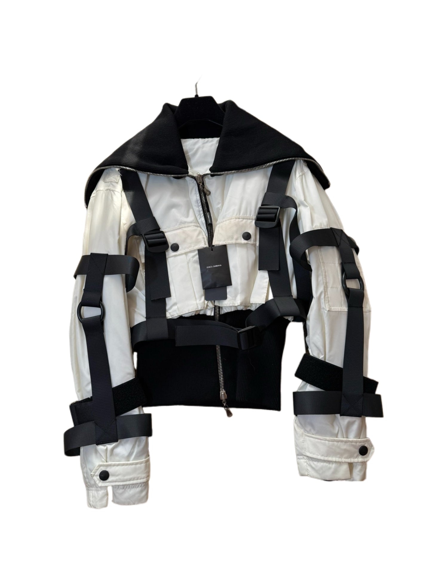 Dolce & Gabbana AW2003 Bondage Harness Parachute Jacket Rare Runway Archive Piece