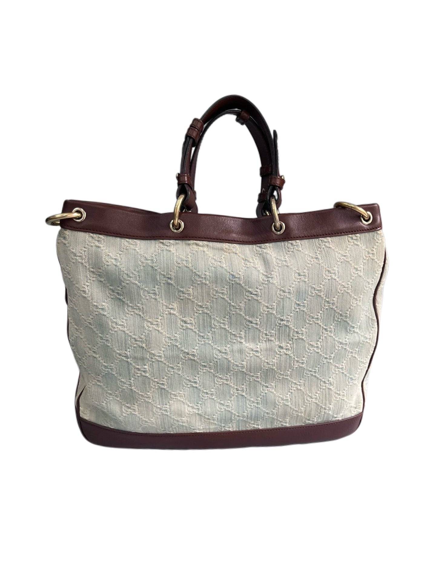 Gucci GG Monogram Canvas Large Tote Bag with Leather Heart Charm Valentine’s Limited Edition Convertible Shoulder Bag