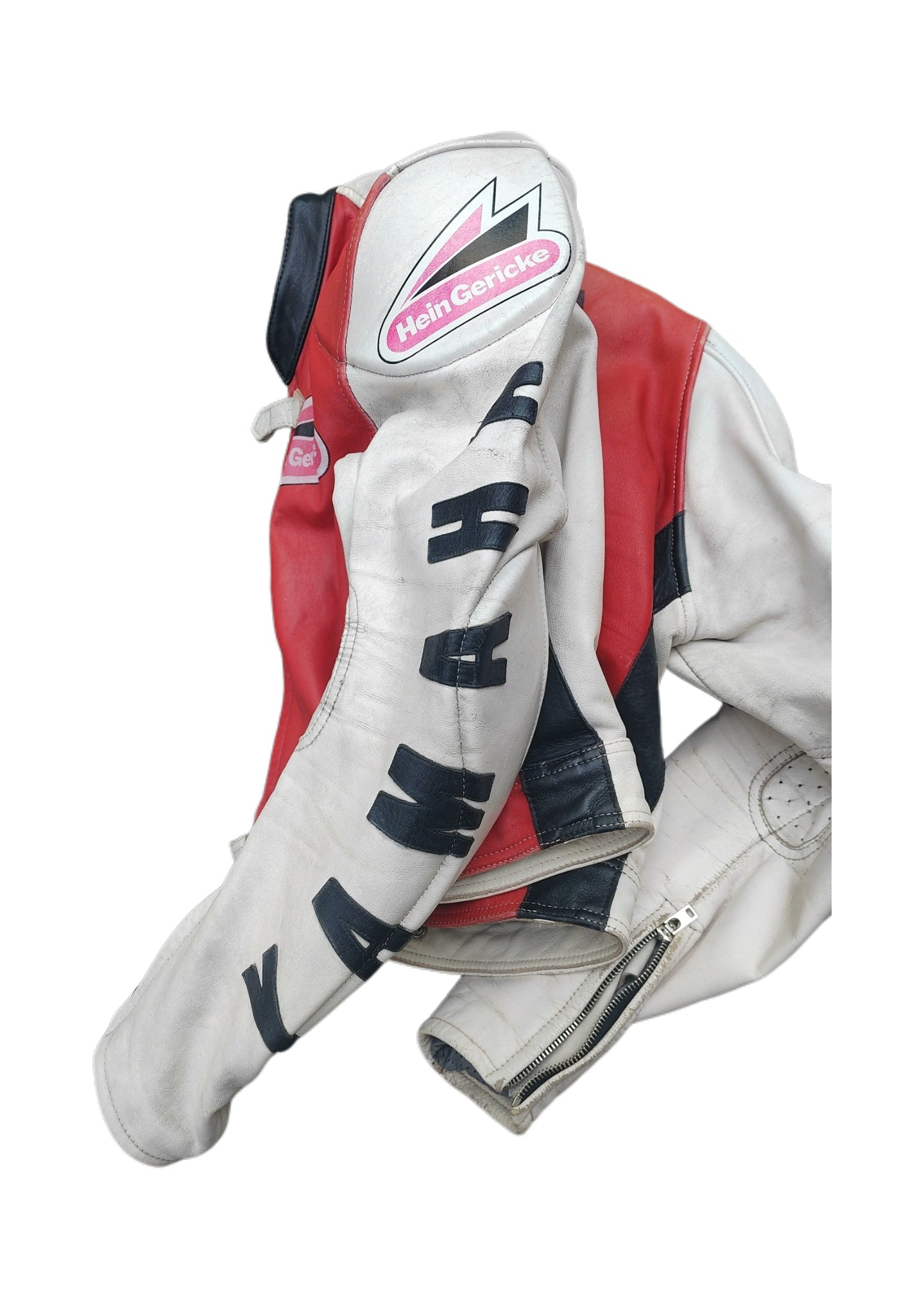 Yeezy Archive Yamaha Hein Gericke Leather Racing Jacket Cropped Moto Jacket Kanye West Wyoming Era Piece