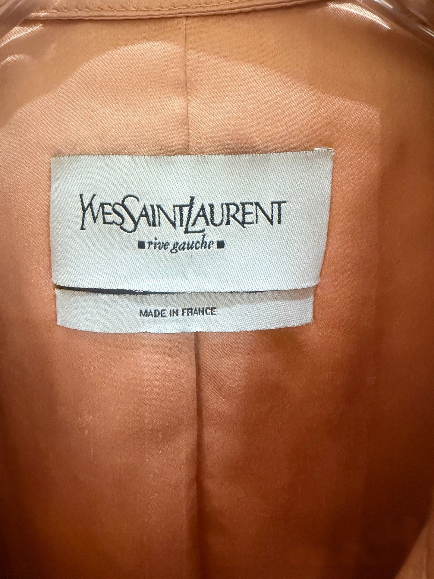 Yves Saint Laurent Rive Gauche Fall 2004 Runway Pink Silk Mandarin Frog Closure Jacket