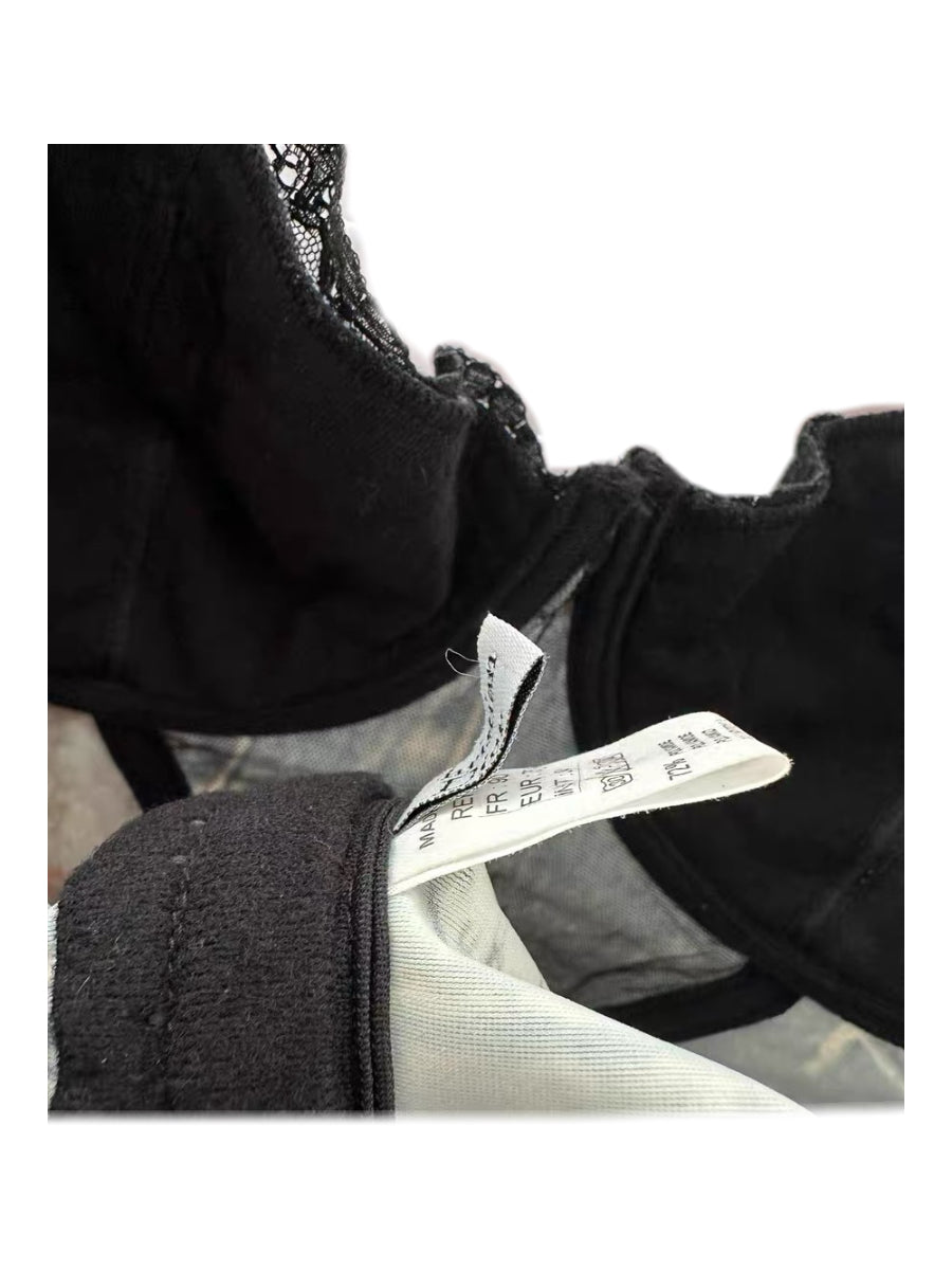 Christian Dior by John Galliano Rare Denim Print Corset Cami Bustier Top