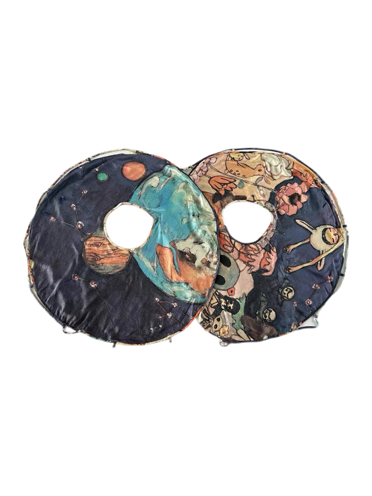 Issey Miyake × Aya Takano Silk Printed Deconstructed Vest – Japanese Art Collaboration Archive Piece