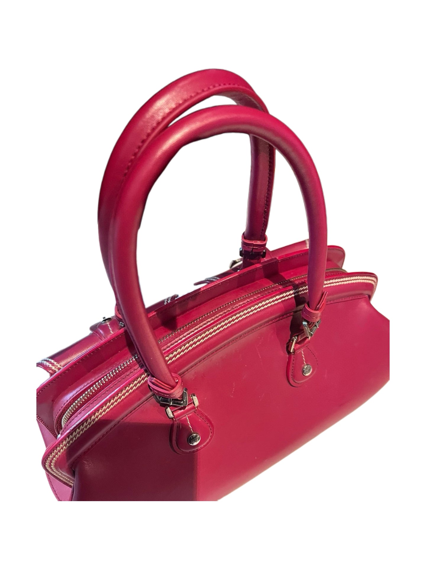 Christian Dior by John Galliano 2005 CD Pocket Detective Bag – Rare Red Leather Double Saddle Archive Piece