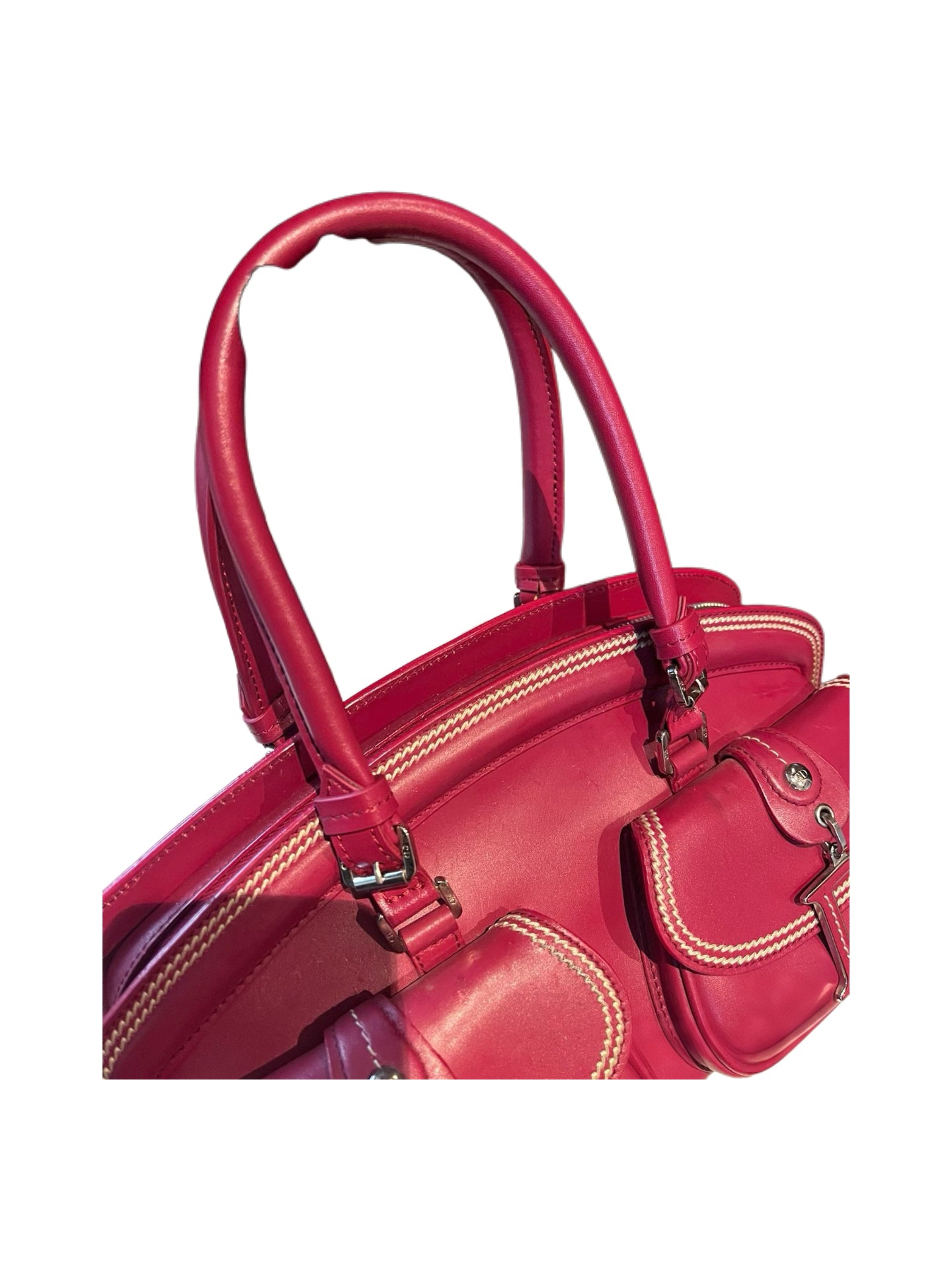Christian Dior by John Galliano 2005 CD Pocket Detective Bag – Rare Red Leather Double Saddle Archive Piece