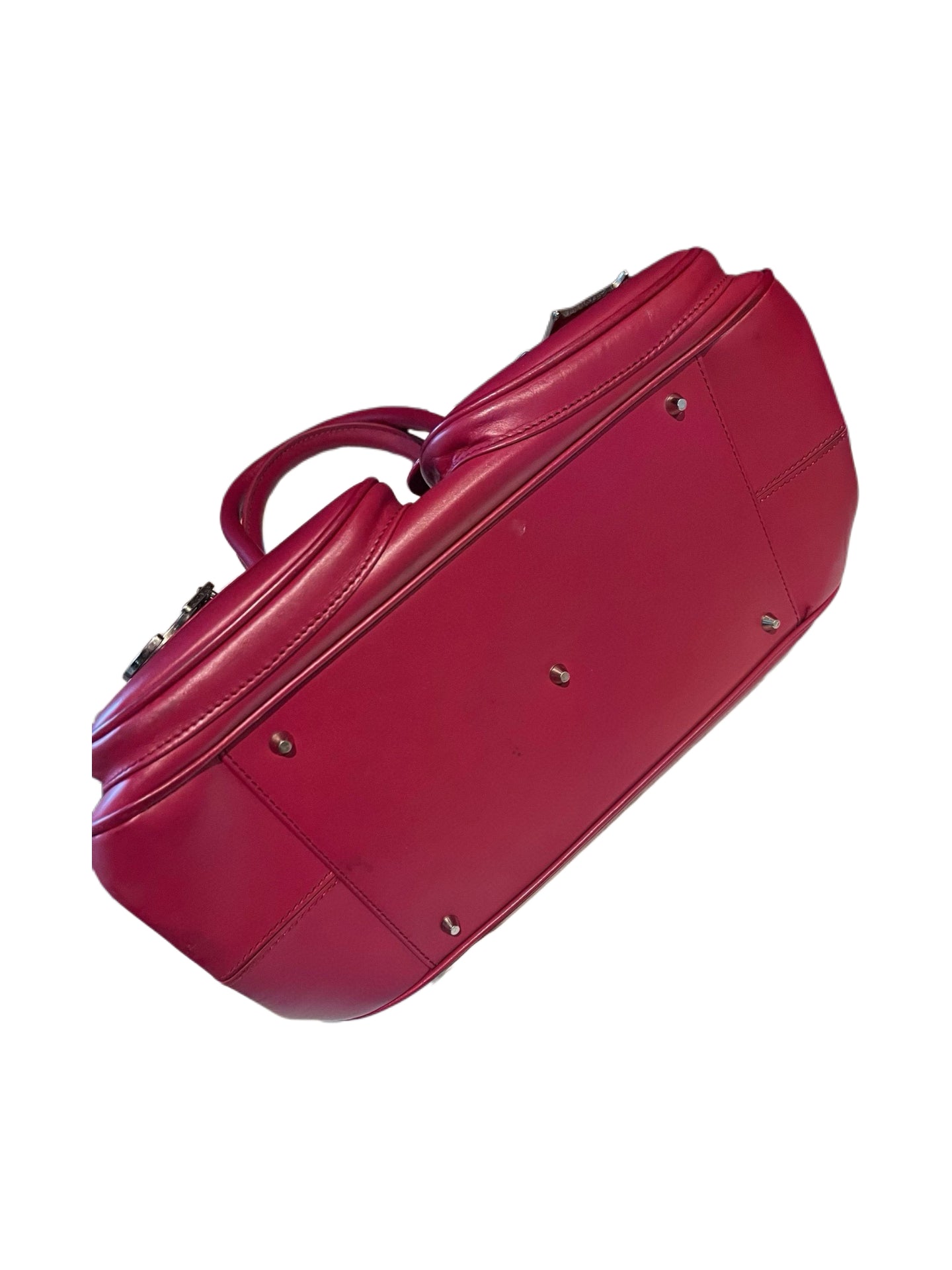 Christian Dior by John Galliano 2005 CD Pocket Detective Bag – Rare Red Leather Double Saddle Archive Piece