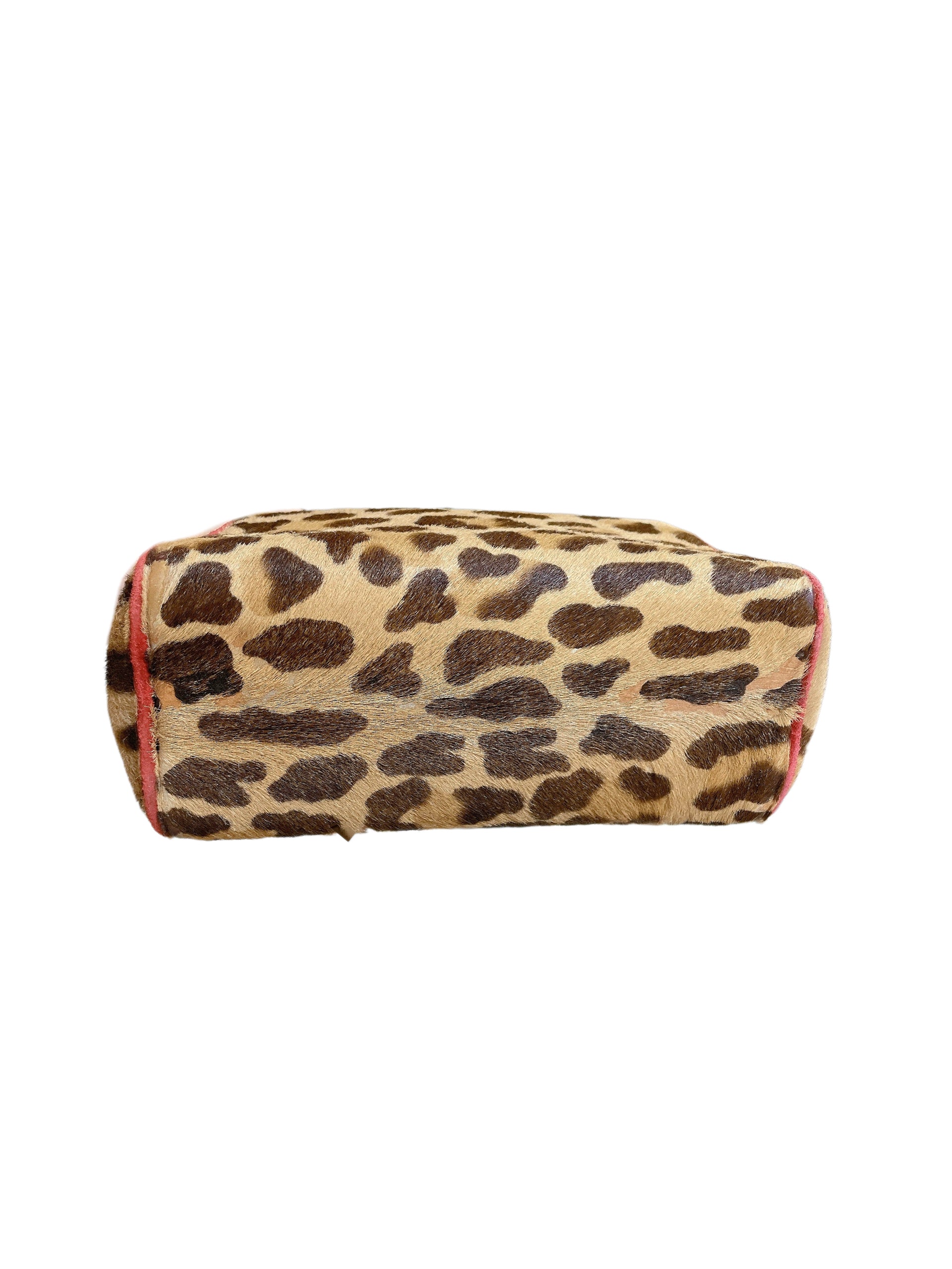 Christian Dior by John Galliano Leopard Pony Hair Doctor Bag Vintage Mini Top Handle Rare Archive Piece