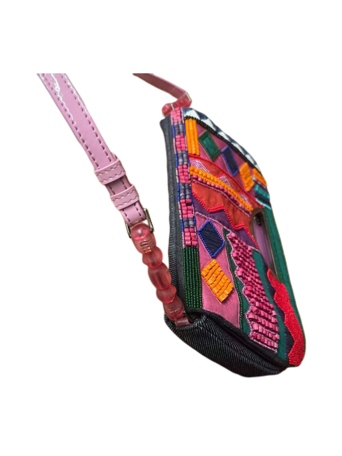 Christian Dior by John Galliano Beaded Embroidered Saddle Baguette Bag Limited 2000 Pieces Archive Collector Rare Shoulder Bag