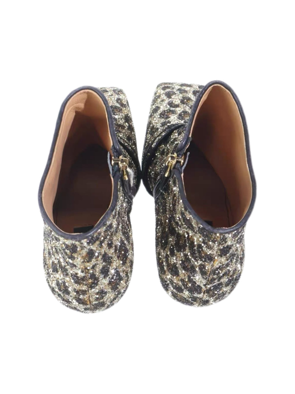 DSQUARED2 Crystal Leopard Print Ankle Boots Glitter Embellished Statement High Heel Archive Boots