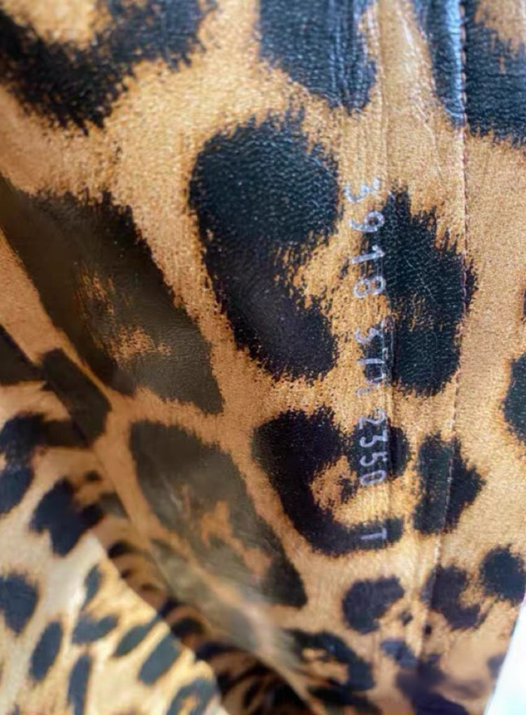 Roberto Cavalli SS2003 Silk Printed Knee-High Boots Oriental Floral Gold Satin Stiletto Heels Archive Museum Piece