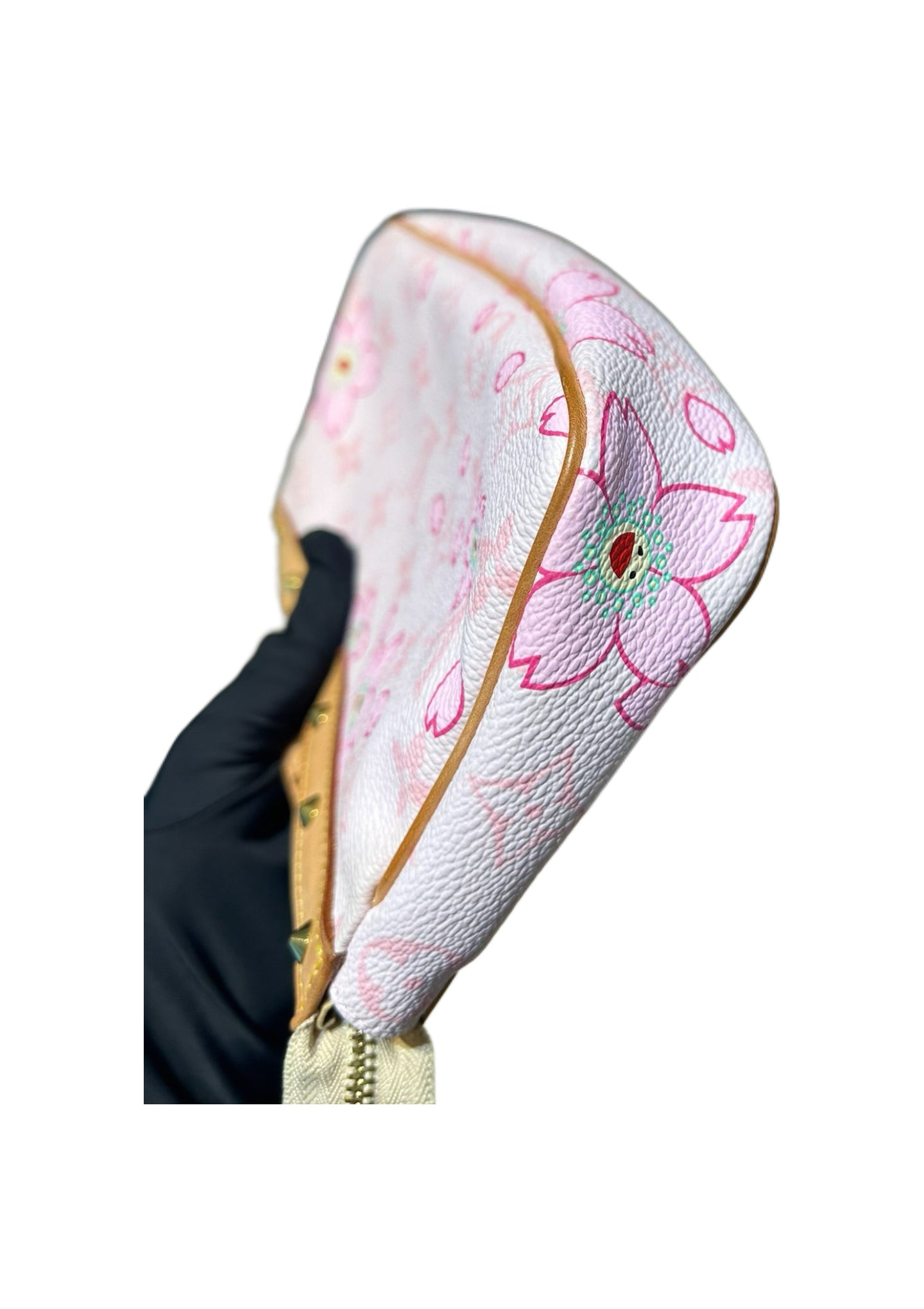 Louis Vuitton × Takashi Murakami Cherry Blossom Pochette Accessoires Monogram Canvas Shoulder Bag – Limited Edition Archive Piece