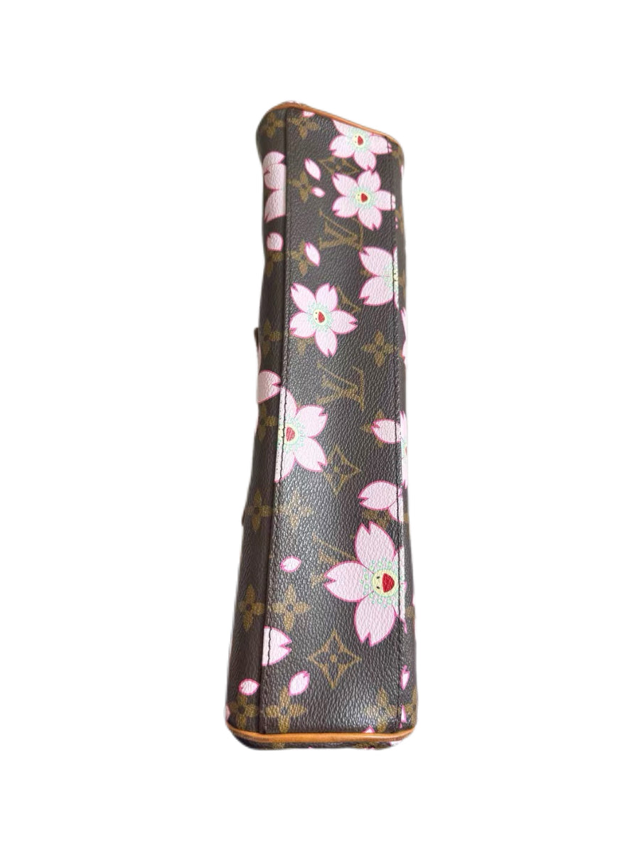 Louis Vuitton x Takashi Murakami Cherry Blossom Monogram Bow Lock Top Handle Bag Y2K Limited Edition Rare Vintage Handbag