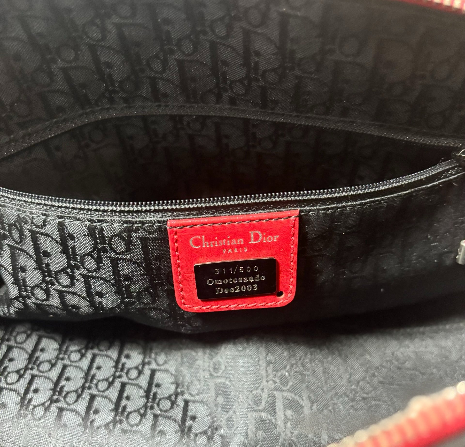 Christian Dior by John Galliano Omotesando Limited Edition Punk CD Print Chain Boston Bag 2003 Archive 1 of 500