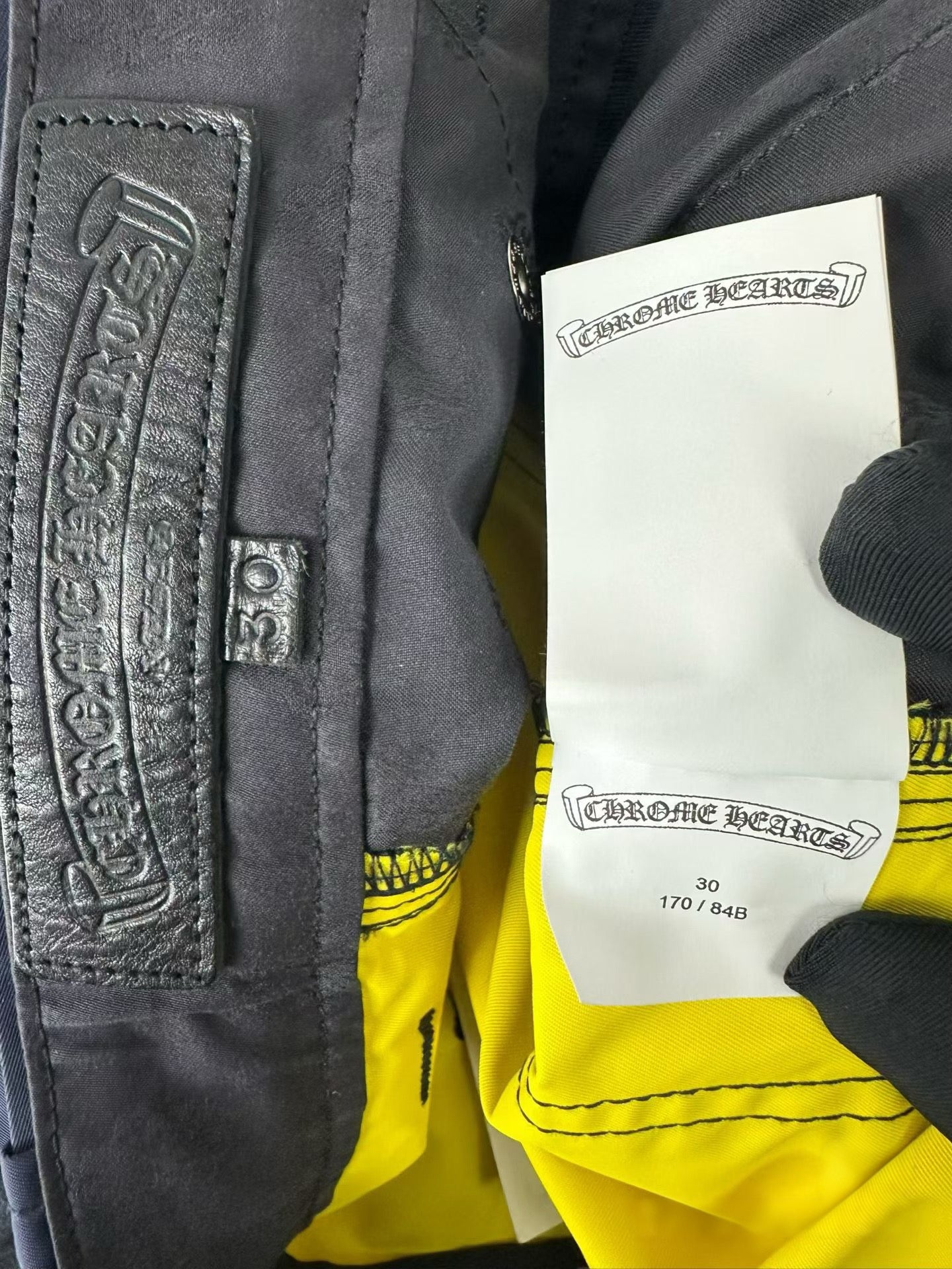 Chrome Hearts Vintage Navy Utility Cargo Shorts Leather Double Knee Cross Patch Rare Archive