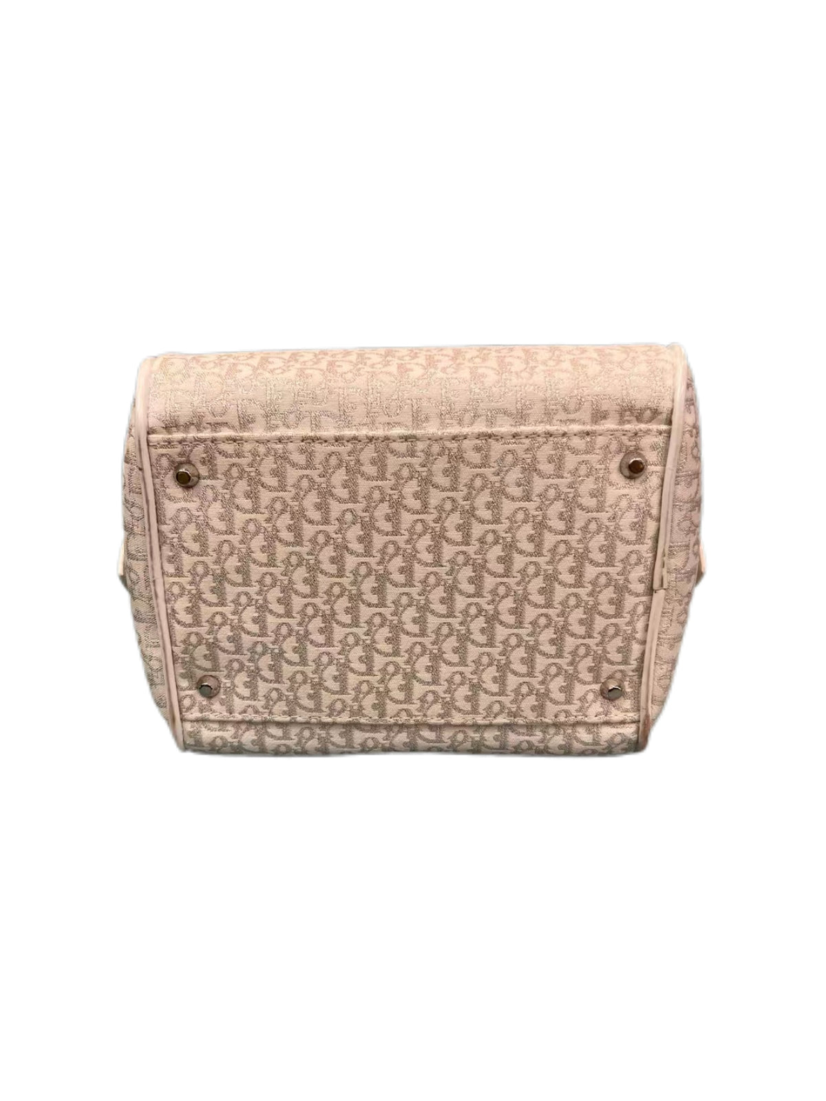 Christian Dior by John Galliano Limited Edition Mini White Oblique Dice Charm Boston Handbag Y2K Archive Extremely Rare Piece