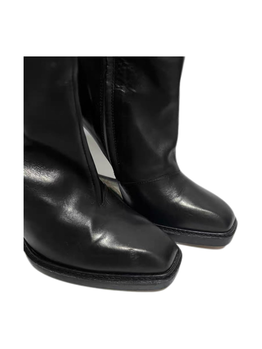 Maison Margiela 2013 FW Runway Nail Heel Lucite Wedge Boots Archive Statement Piece