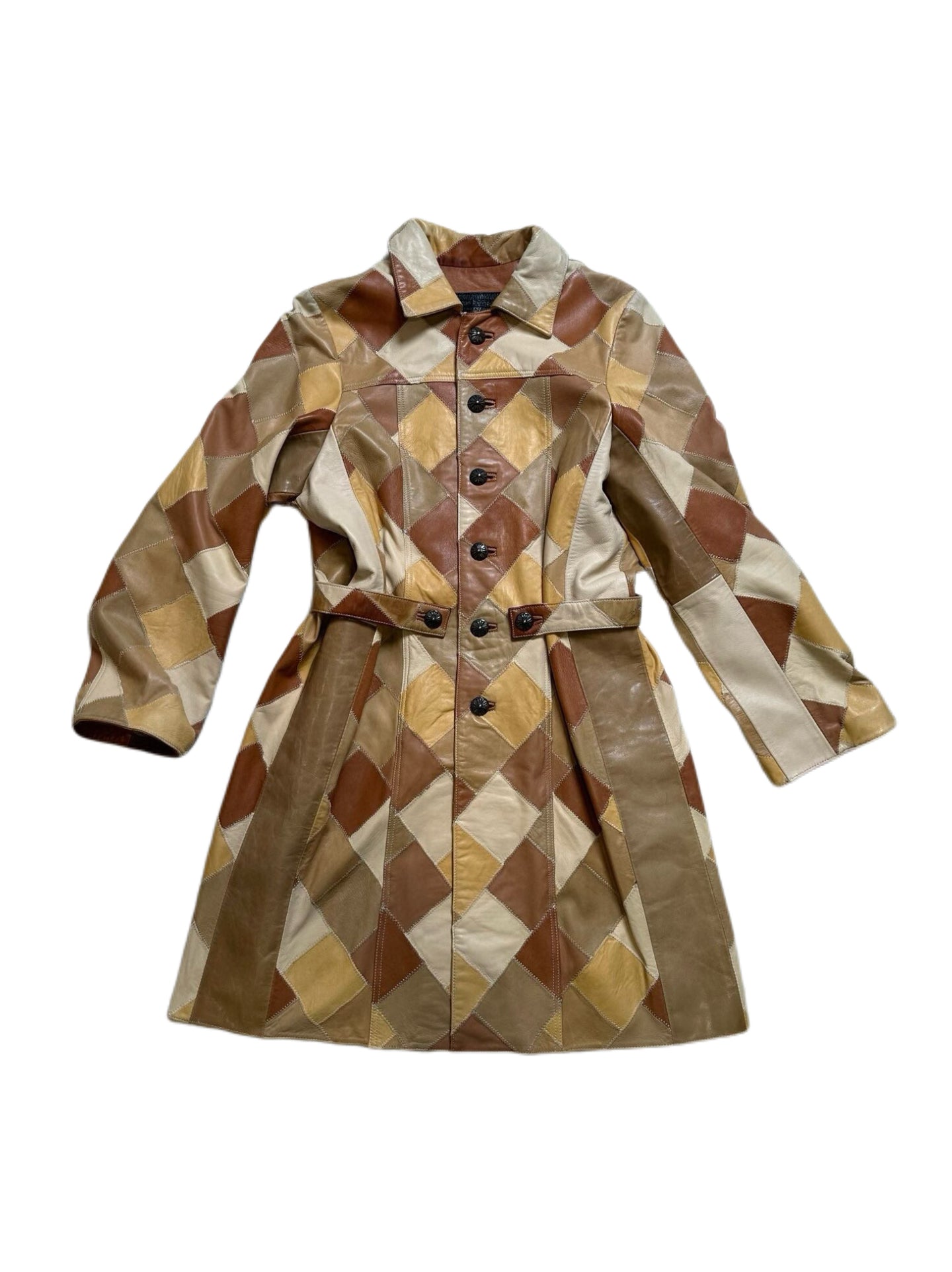 Chrome Hearts Patchwork Leather Coat Rare 1of1 Hippie Archive Jacket USA Made