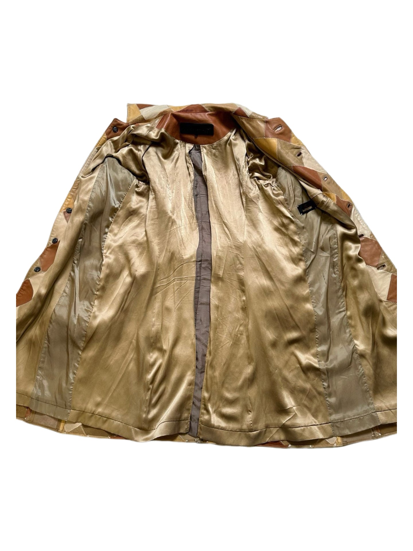 Chrome Hearts Patchwork Leather Coat Rare 1of1 Hippie Archive Jacket USA Made