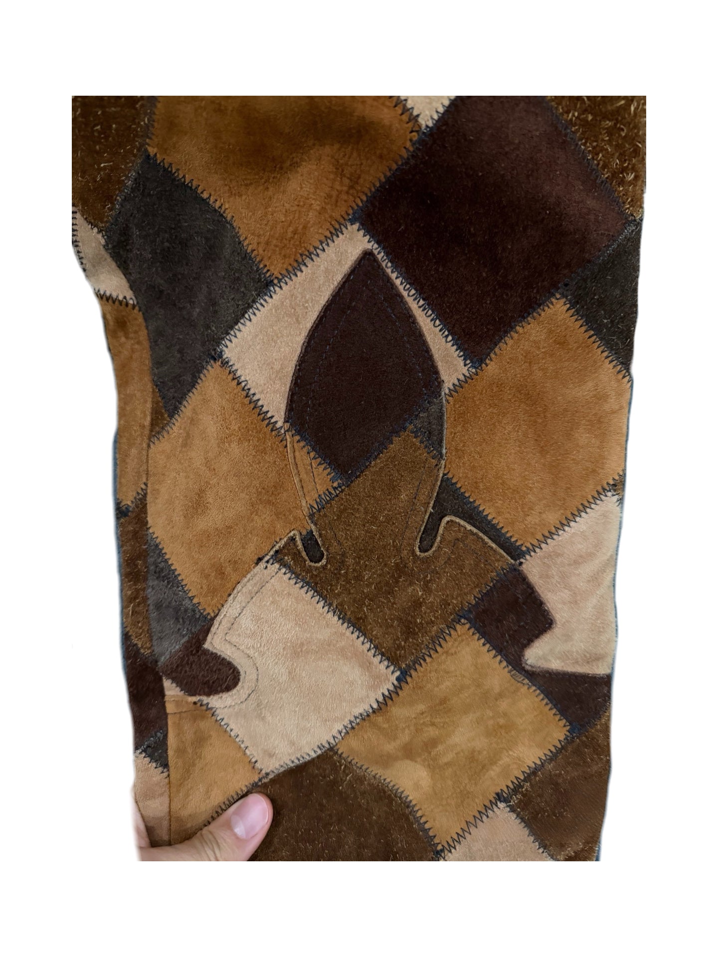 Chrome Hearts Brown Patchwork Flame Leather Pants – Ultra Rare Archive Horsehide Collector Piece