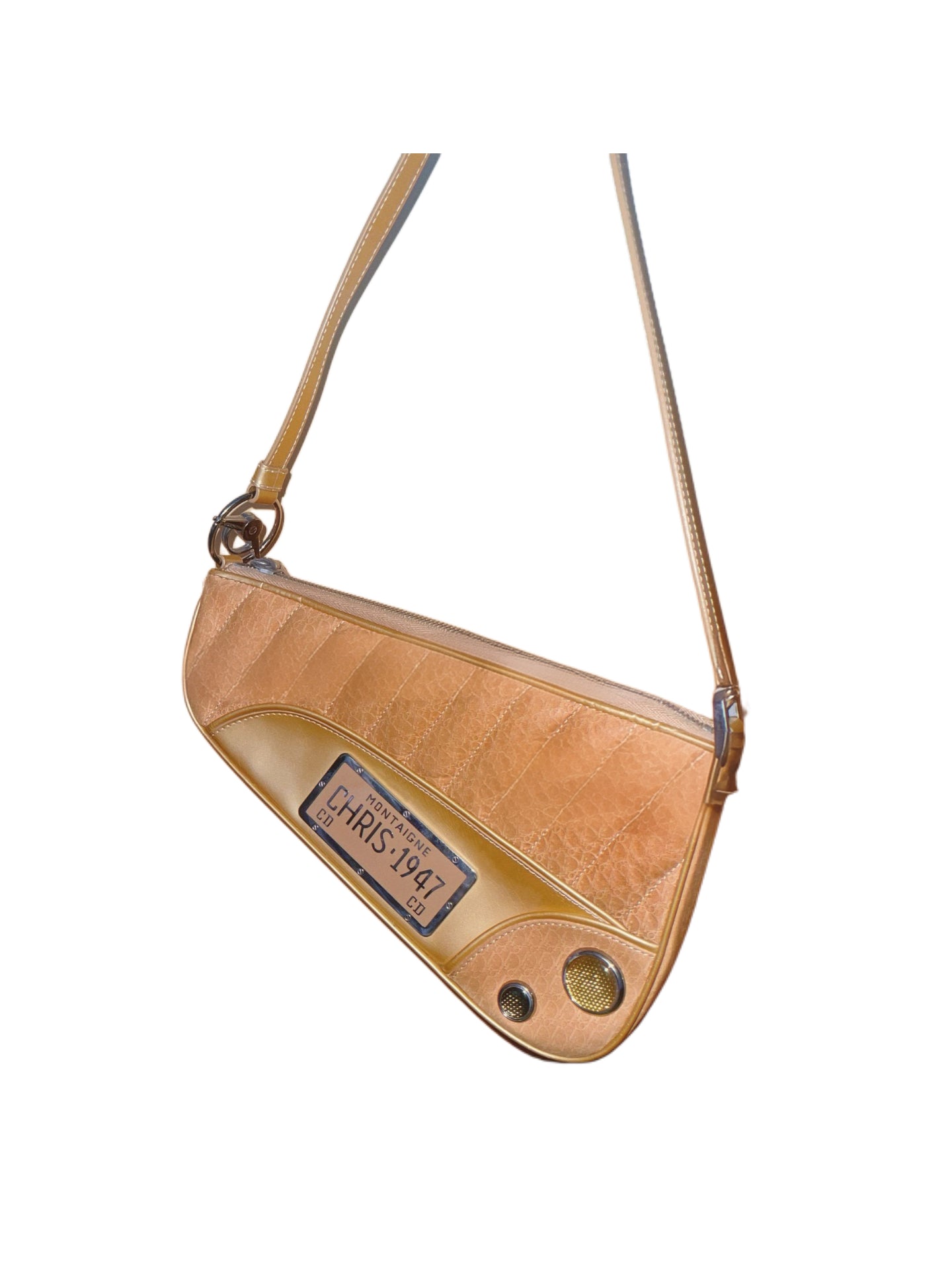 Christian Dior by John Galliano Cadillac “Chris 1947” Saddle Bag Vintage Y2K Diorissimo Canvas Rare Archive Collector Piece