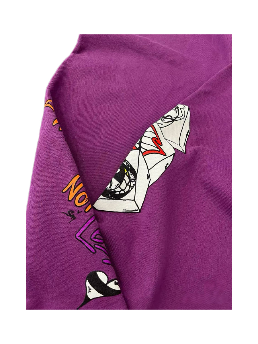 Chrome Hearts x Matty Boy Purple Sweatpants Graphic Print Rare Collaboration Cotton Track Pants