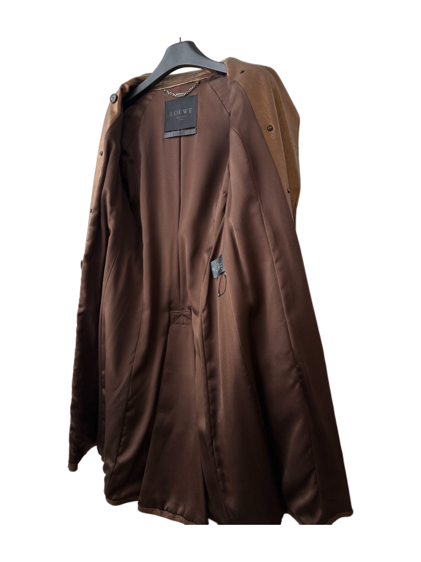 Loewe F/W 2011 Metallic Bronze Nappa Lamb Leather Trench Coat – Stuart Vevers Runway Archive Piece