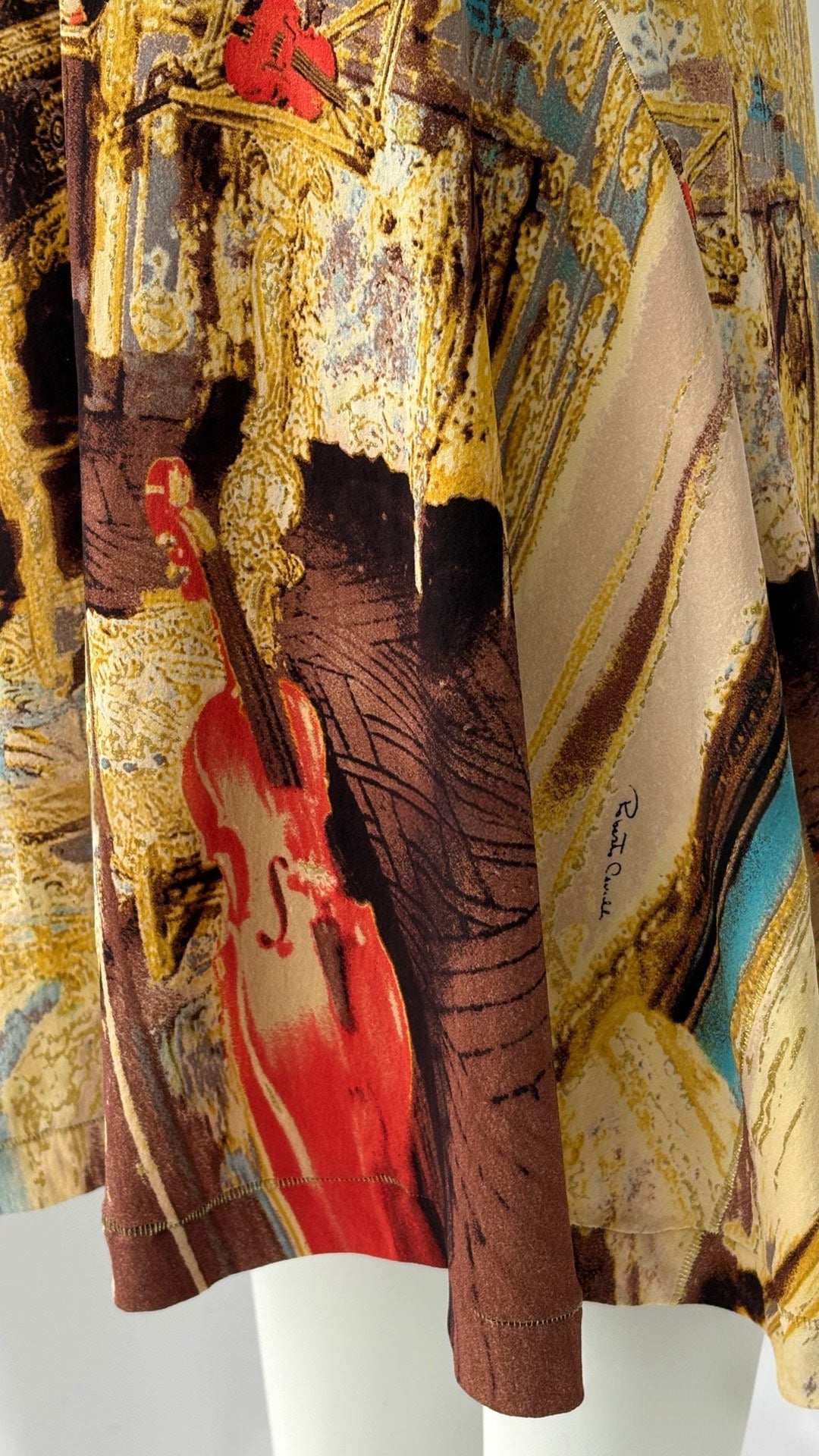 Roberto Cavalli S/S 2003 Baroque Silk Corset Lace-Up Skirt Set Runway Archive – Ultra Rare Museum-Level Piece