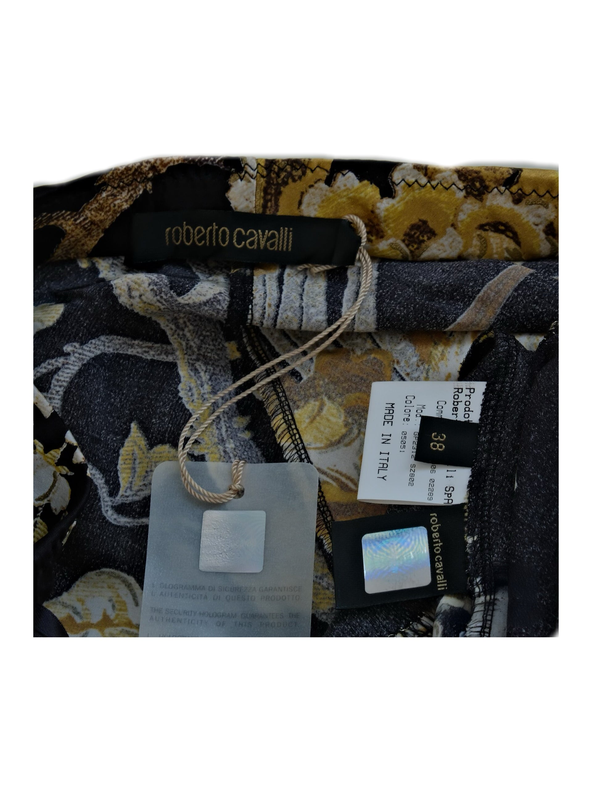Roberto Cavalli Silk Bird & Floral Print Mermaid Skirt – Vintage Archive 100% Silk