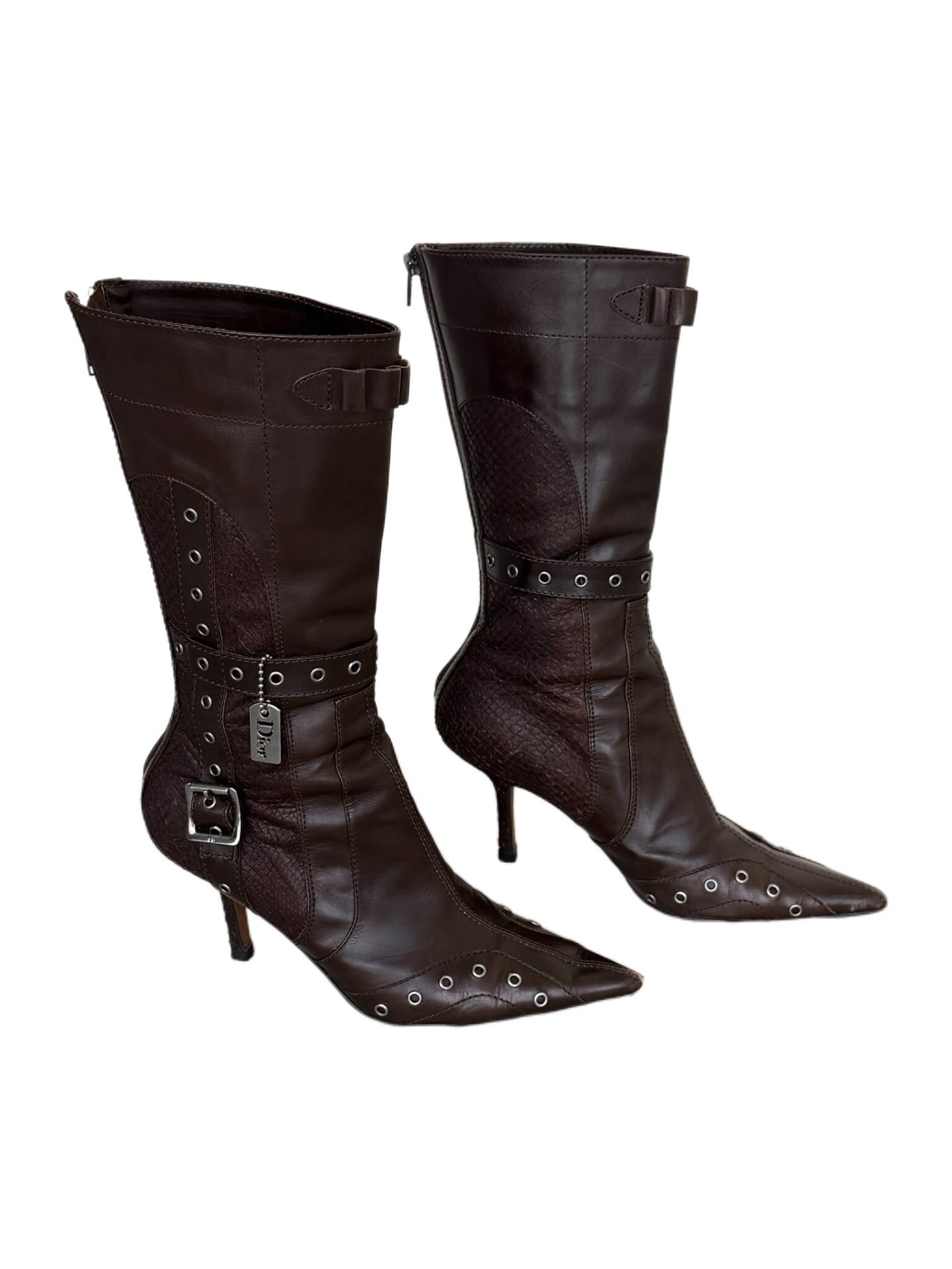 Archive Dior Galliano Harness Boots 00s